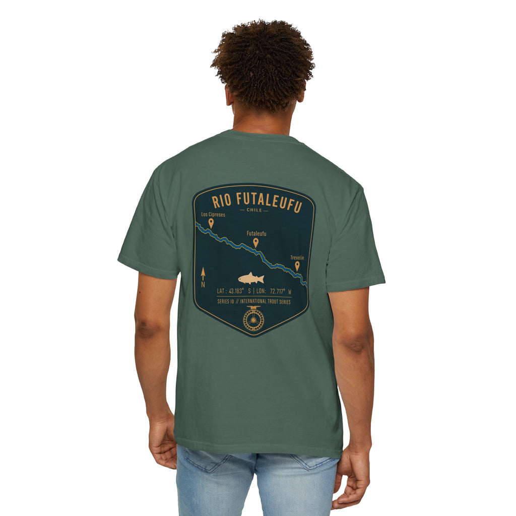 Rio Futaleufu Chile Fly Fishing T-Shirt - Patagonia International Trout Series Graphic Tee - Ultimate Gift for Anglers