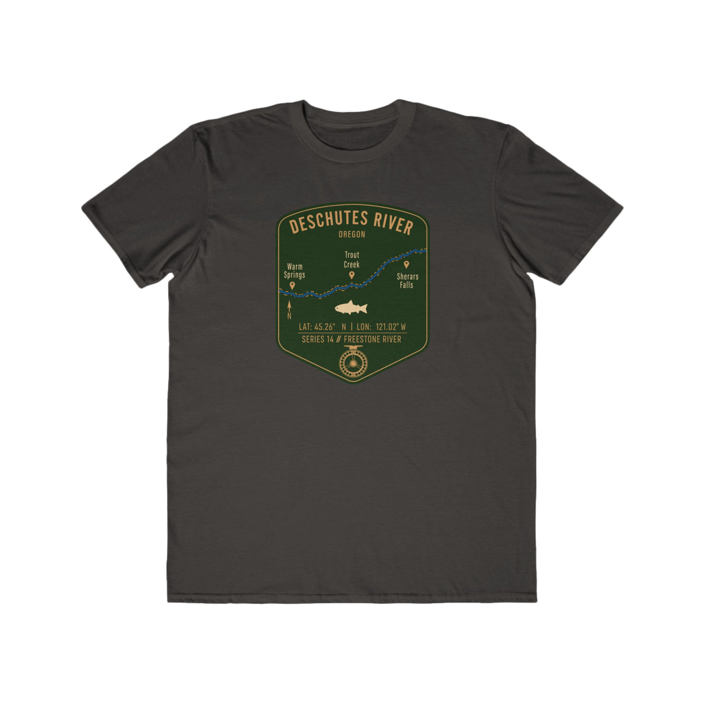 Deschutes River Fishing Map | Lightweight Cotton Trout Tee