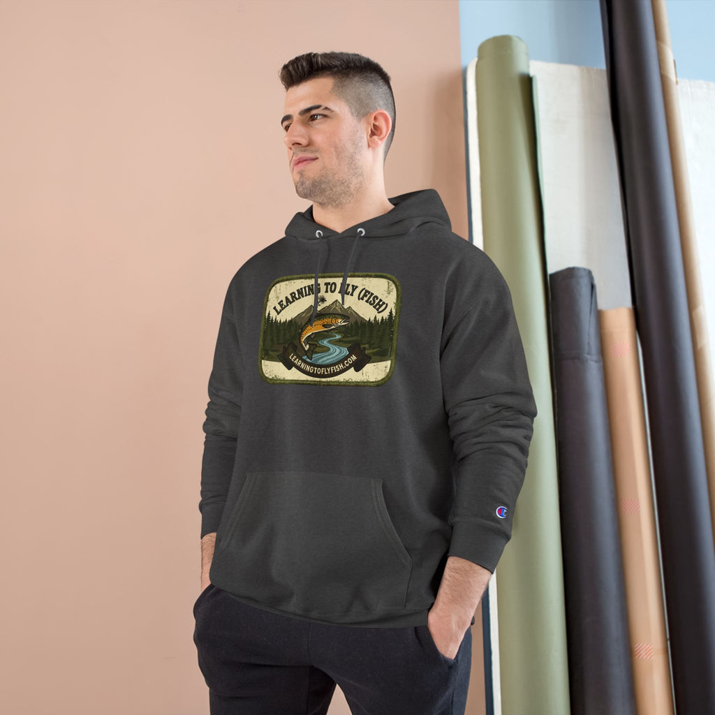 Learning to Fly (Fish) Patch Graphic Hoodie | Outdoor Adventure
