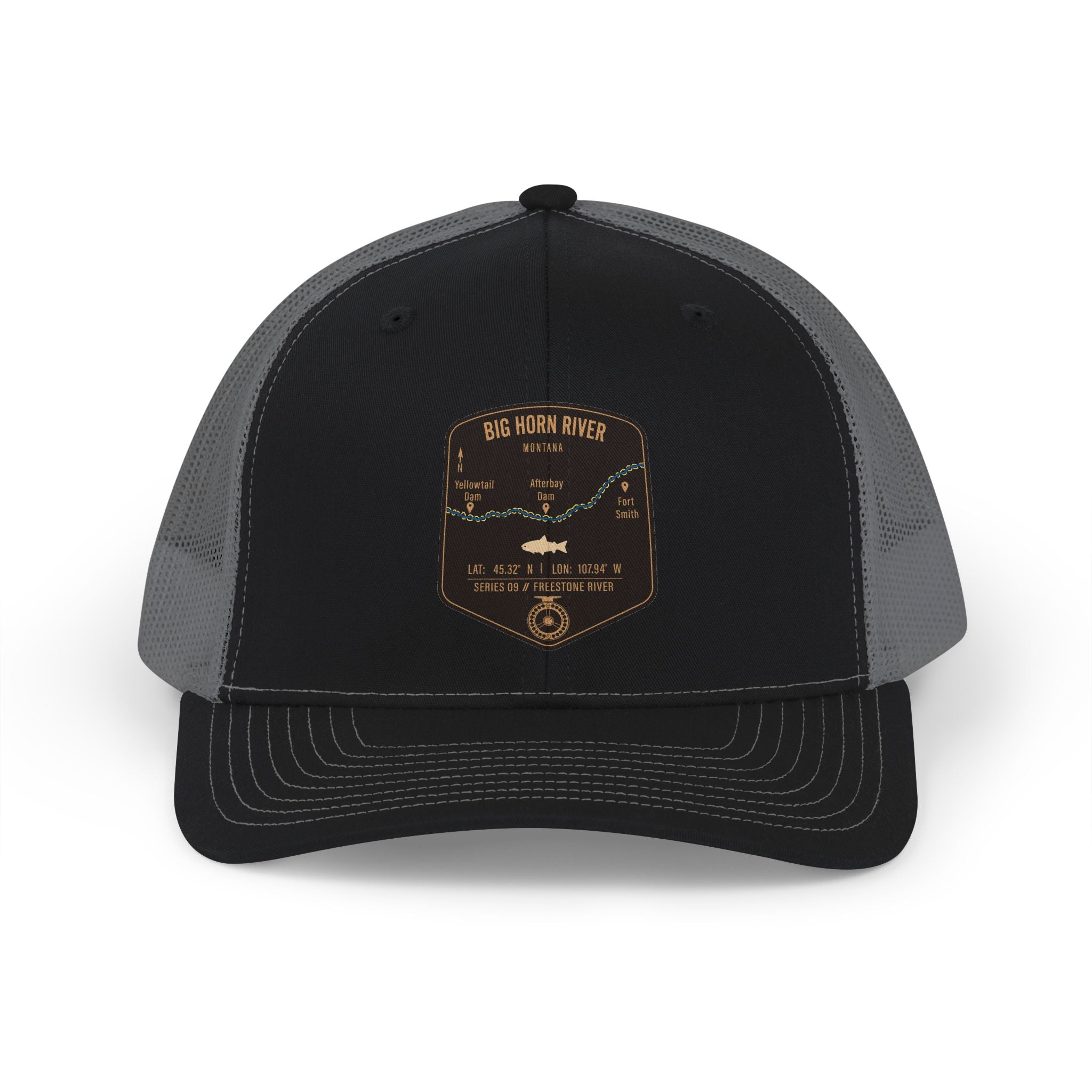 Big Horn River Fishing Map Trucker Hat | Richardson 112