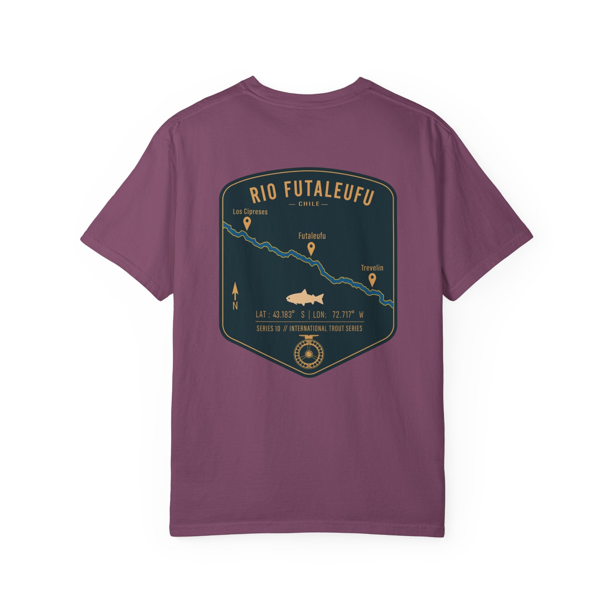 Rio Futaleufu Chile Fly Fishing T-Shirt - Patagonia International Trout Series Graphic Tee - Ultimate Gift for Anglers