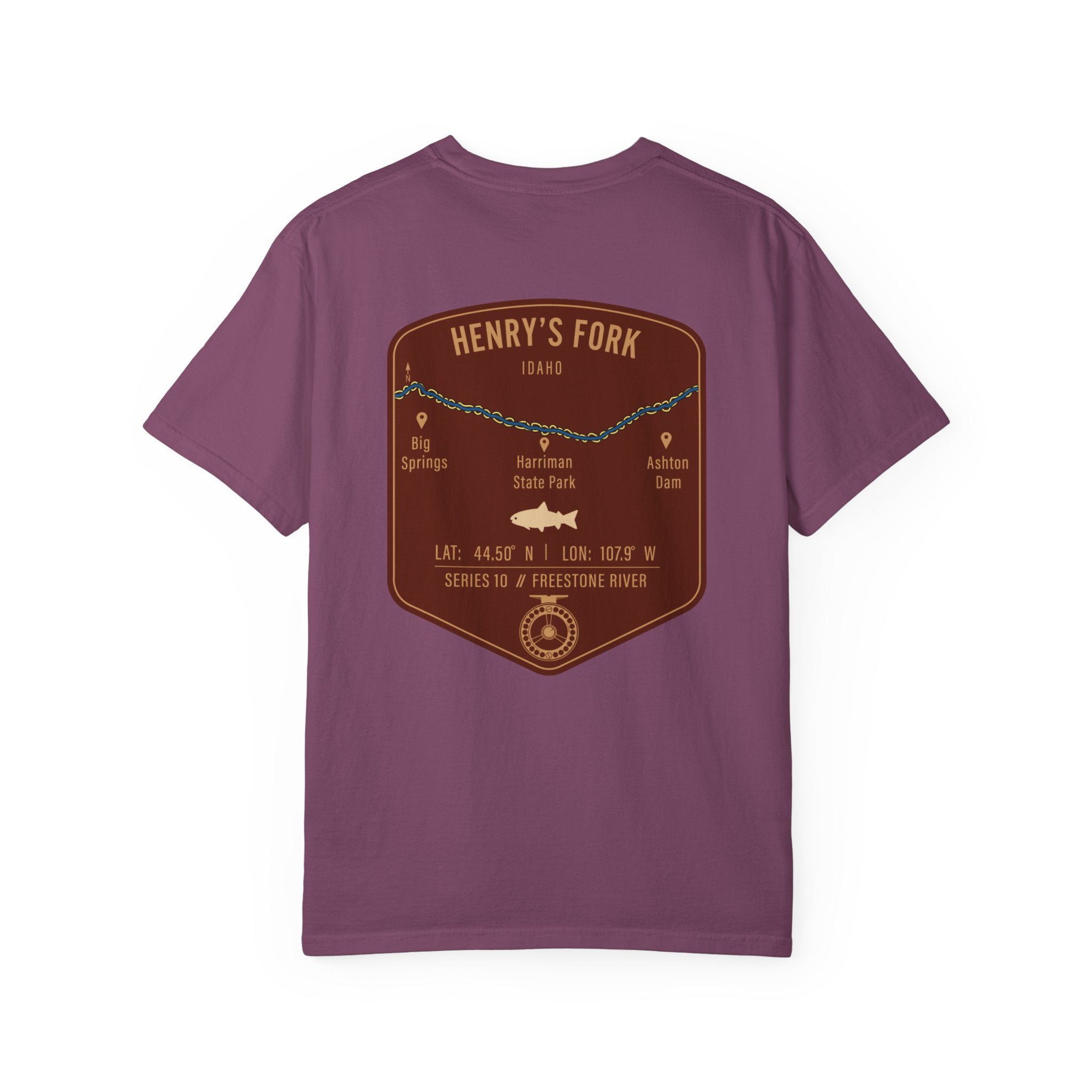 Henry's Fork Idaho Fly Fishing T-Shirt - Premium Vintage Angler Gift & Outdoor Adventure Tee