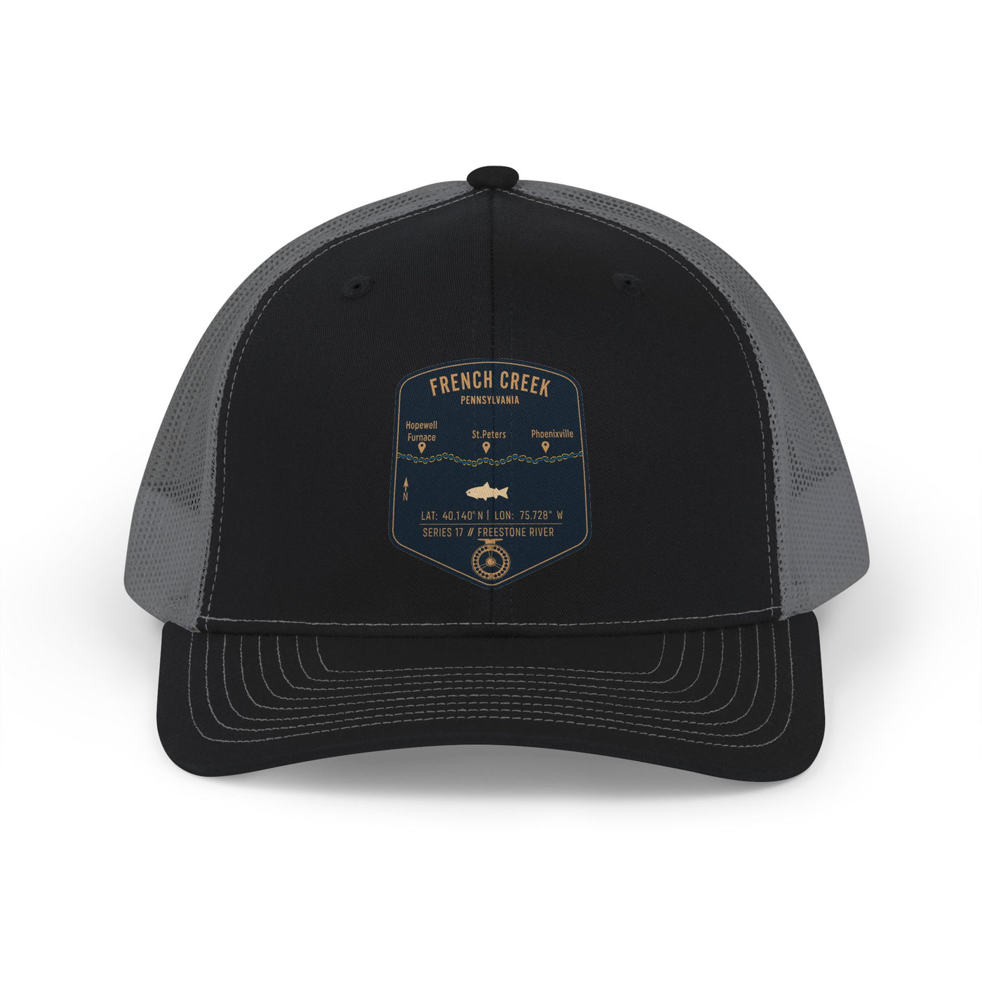 French Creek Fishing Map Trucker Hat | Richardson 112