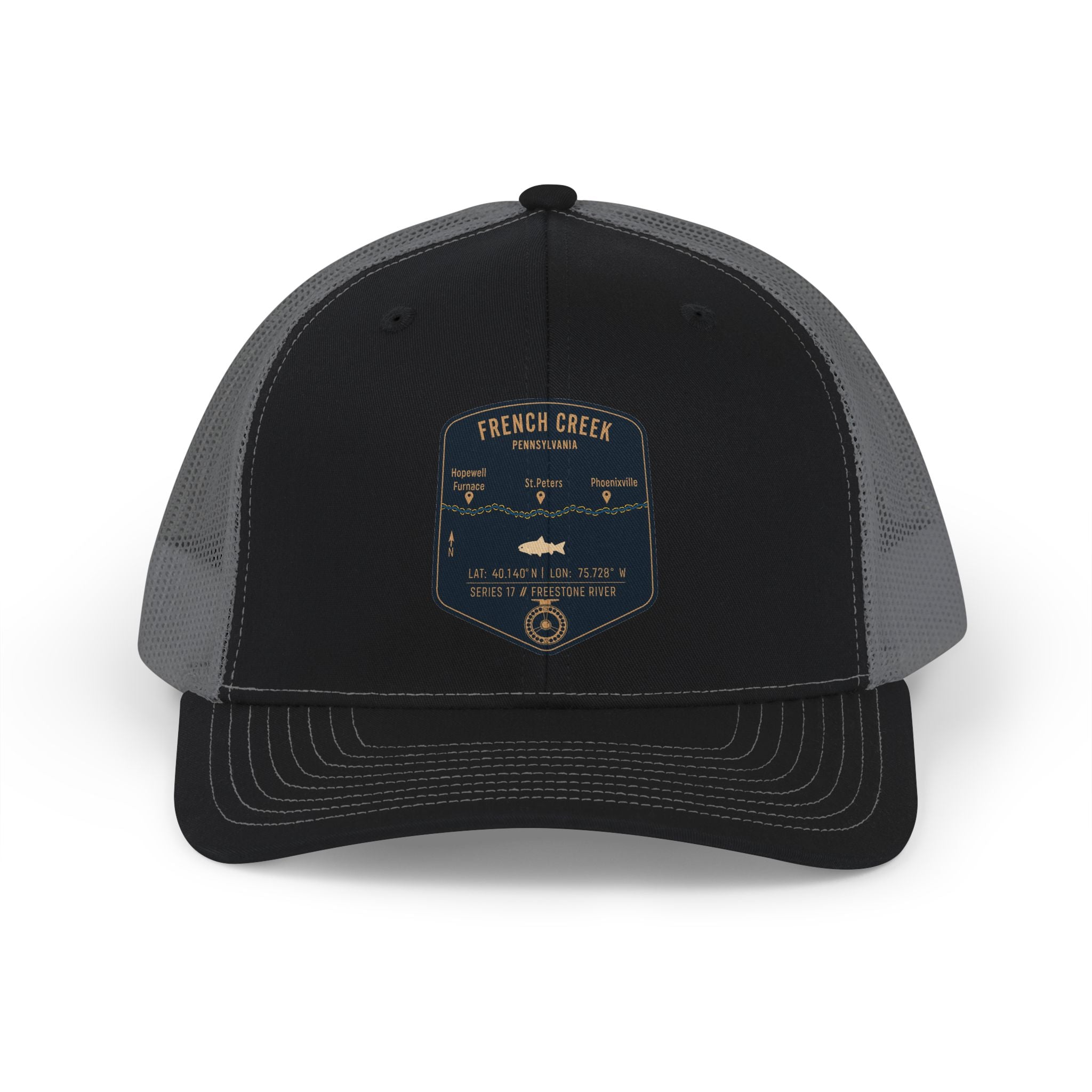 French Creek Fishing Map Trucker Hat | Richardson 112