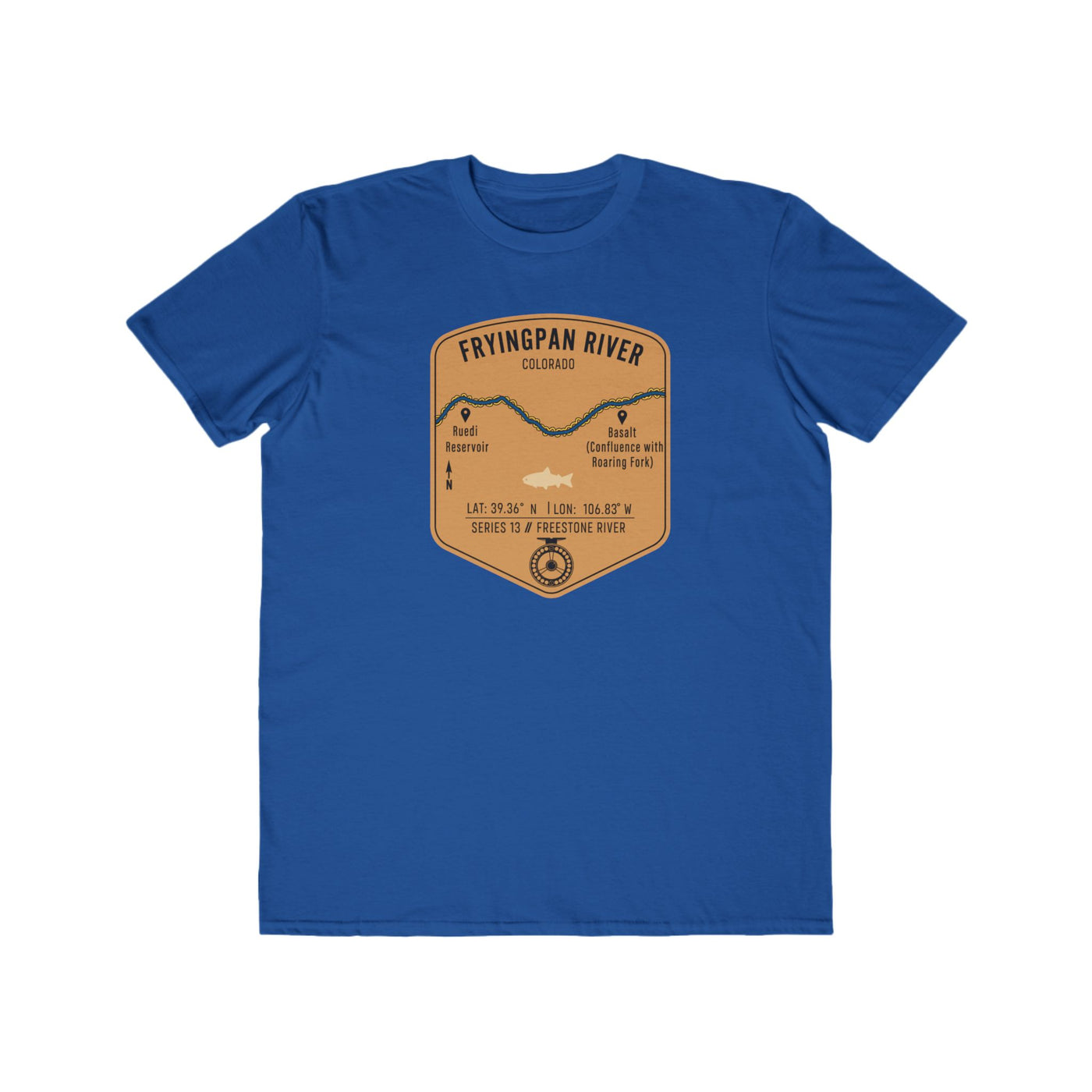 Fryingpan River Fishing Map | Lightweight Cotton Trout Tee