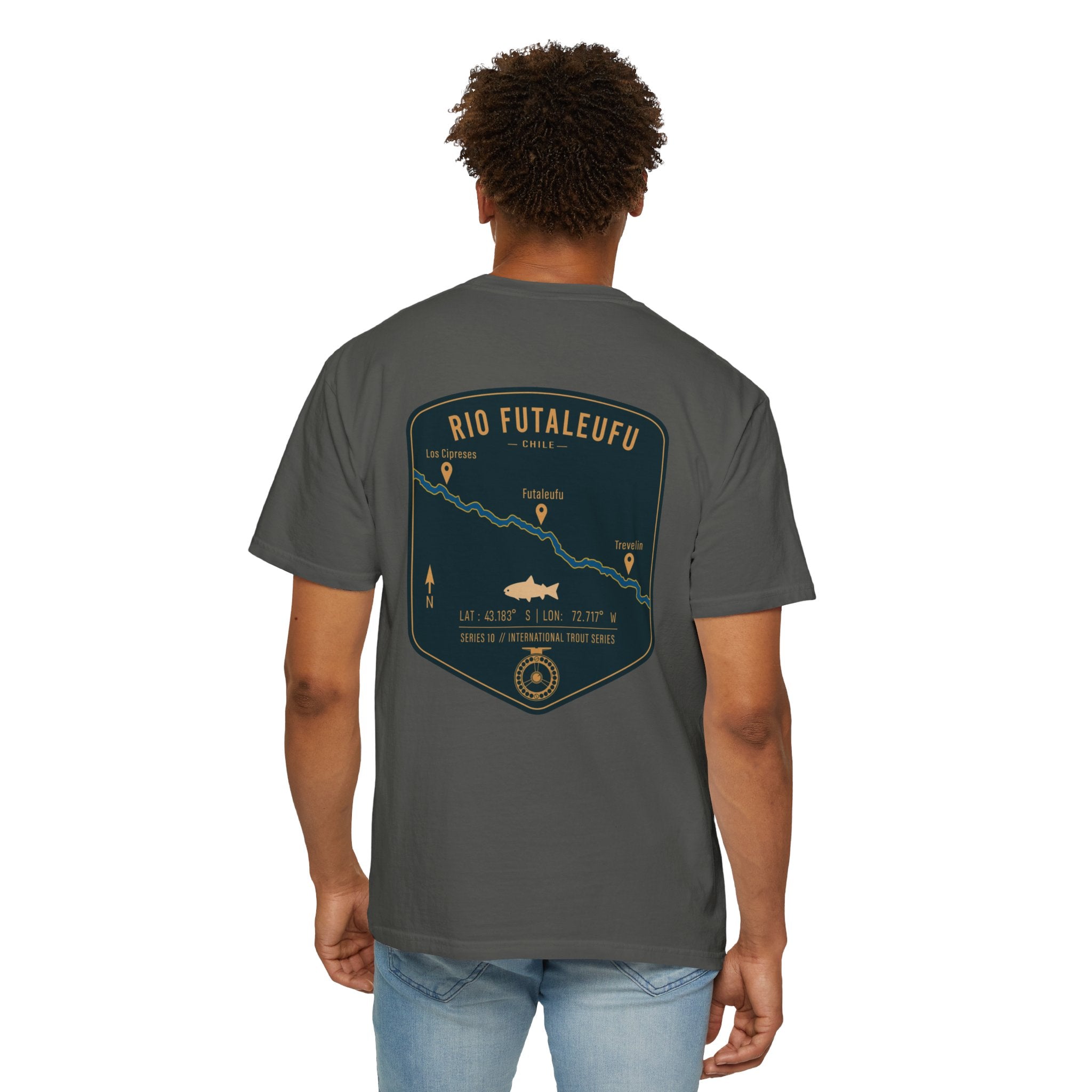 Rio Futaleufu Chile Fly Fishing T-Shirt - Patagonia International Trout Series Graphic Tee - Ultimate Gift for Anglers