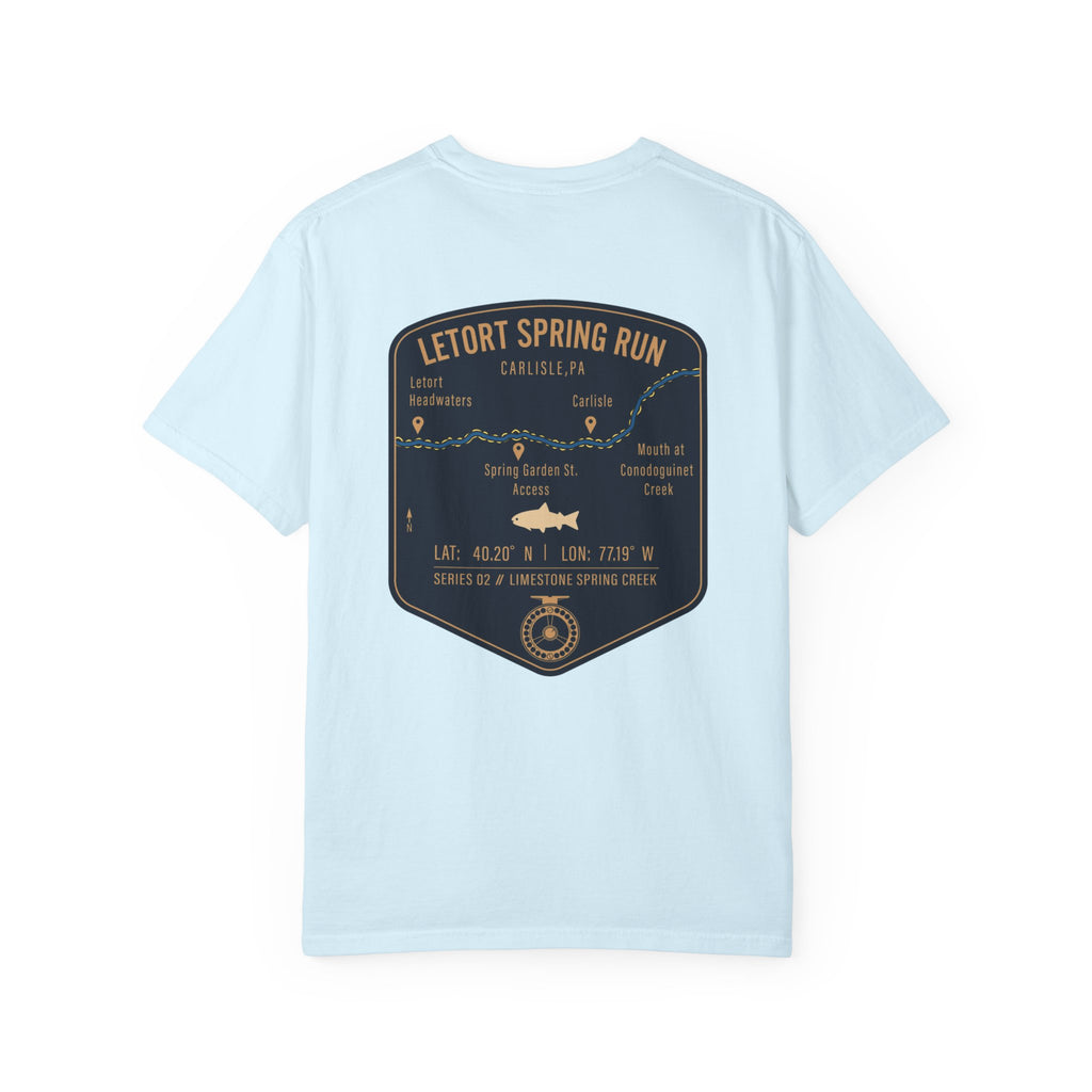 LeTort Spring Run Fly Fishing T-Shirt - Carlisle PA Trout Fishing Tee - Vintage Limestone Creek Angler Graphic Shirt