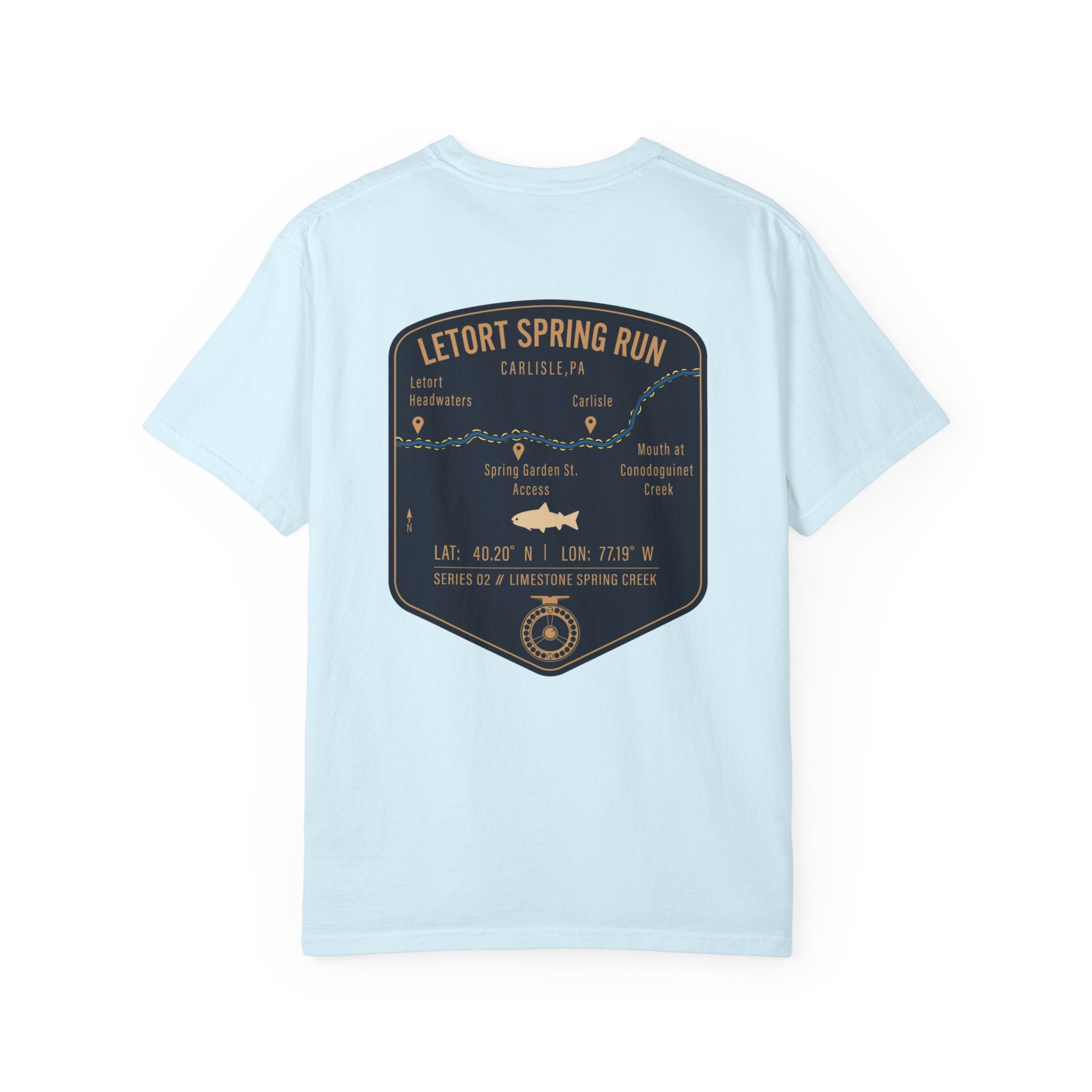 LeTort Spring Run Fly Fishing T-Shirt - Carlisle PA Trout Fishing Tee - Vintage Limestone Creek Angler Graphic Shirt