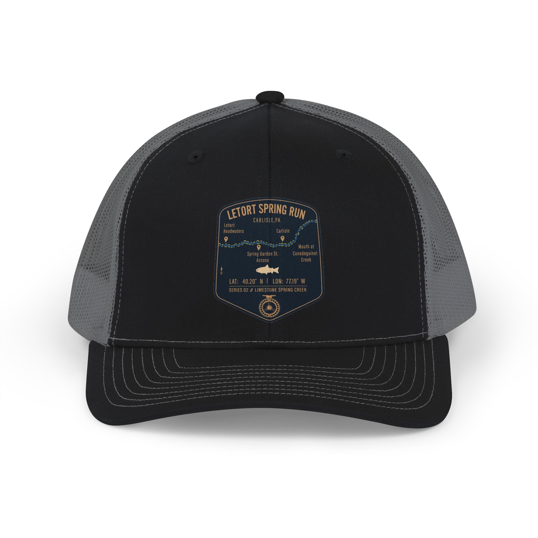 LeTort Spring Run Fishing Map Trucker Hat | Richardson 112