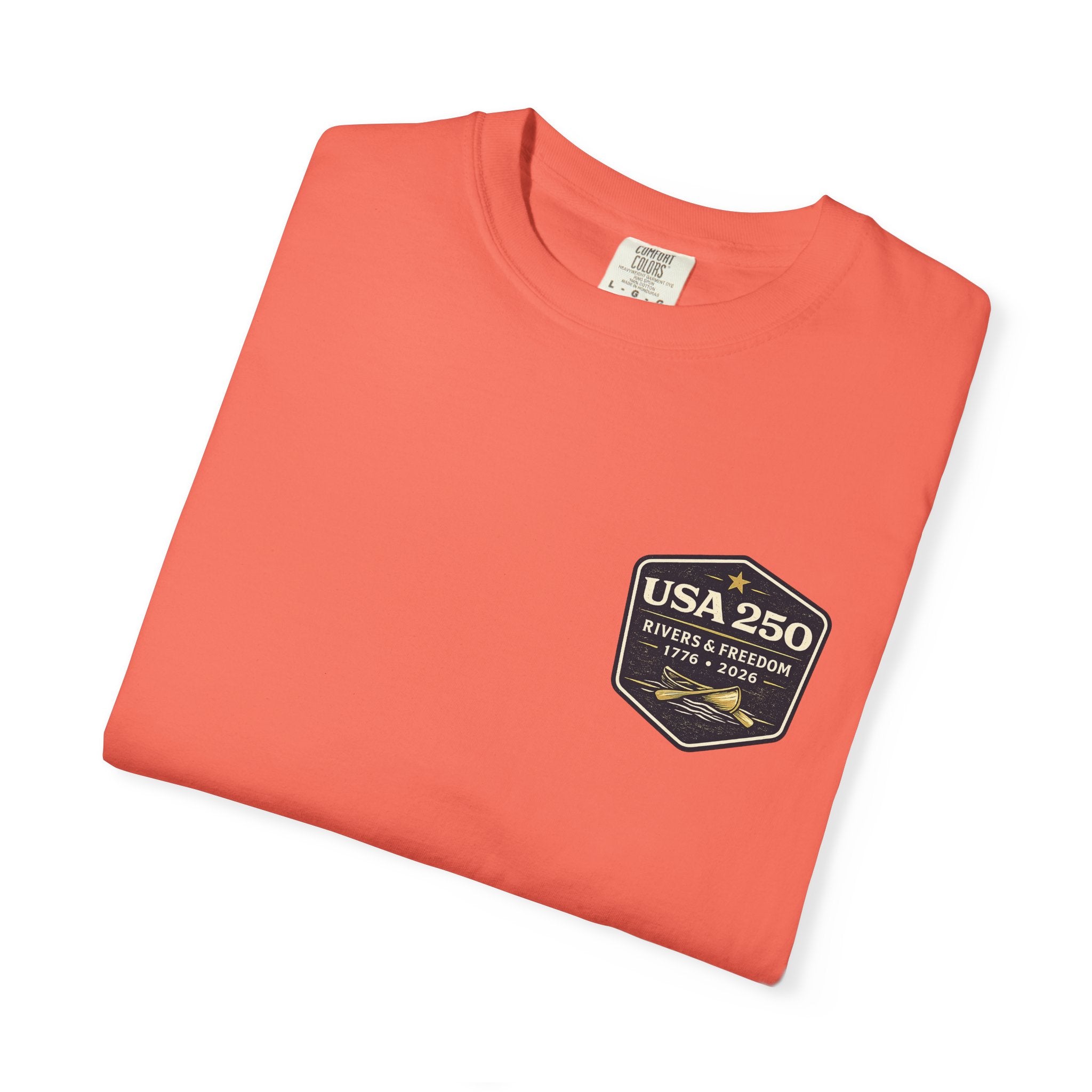 USA 250 River Heritage | Dark Back Badge Rugged Cotton Tee