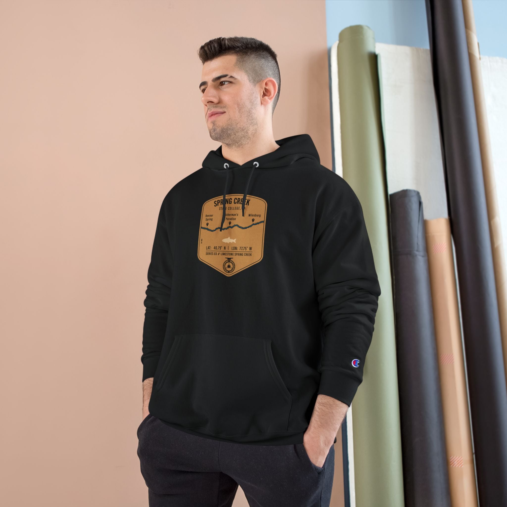 Spring Creek Patch Graphic Hoodie | Outdoor Adventure