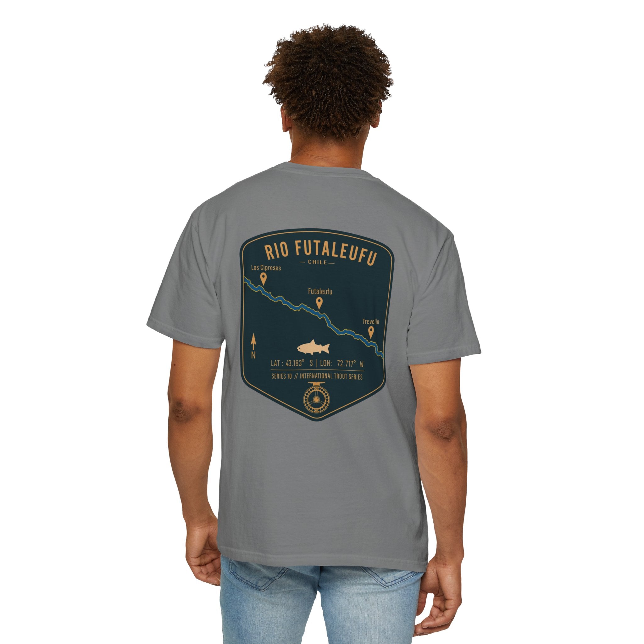 Rio Futaleufu Chile Fly Fishing T-Shirt - Patagonia International Trout Series Graphic Tee - Ultimate Gift for Anglers