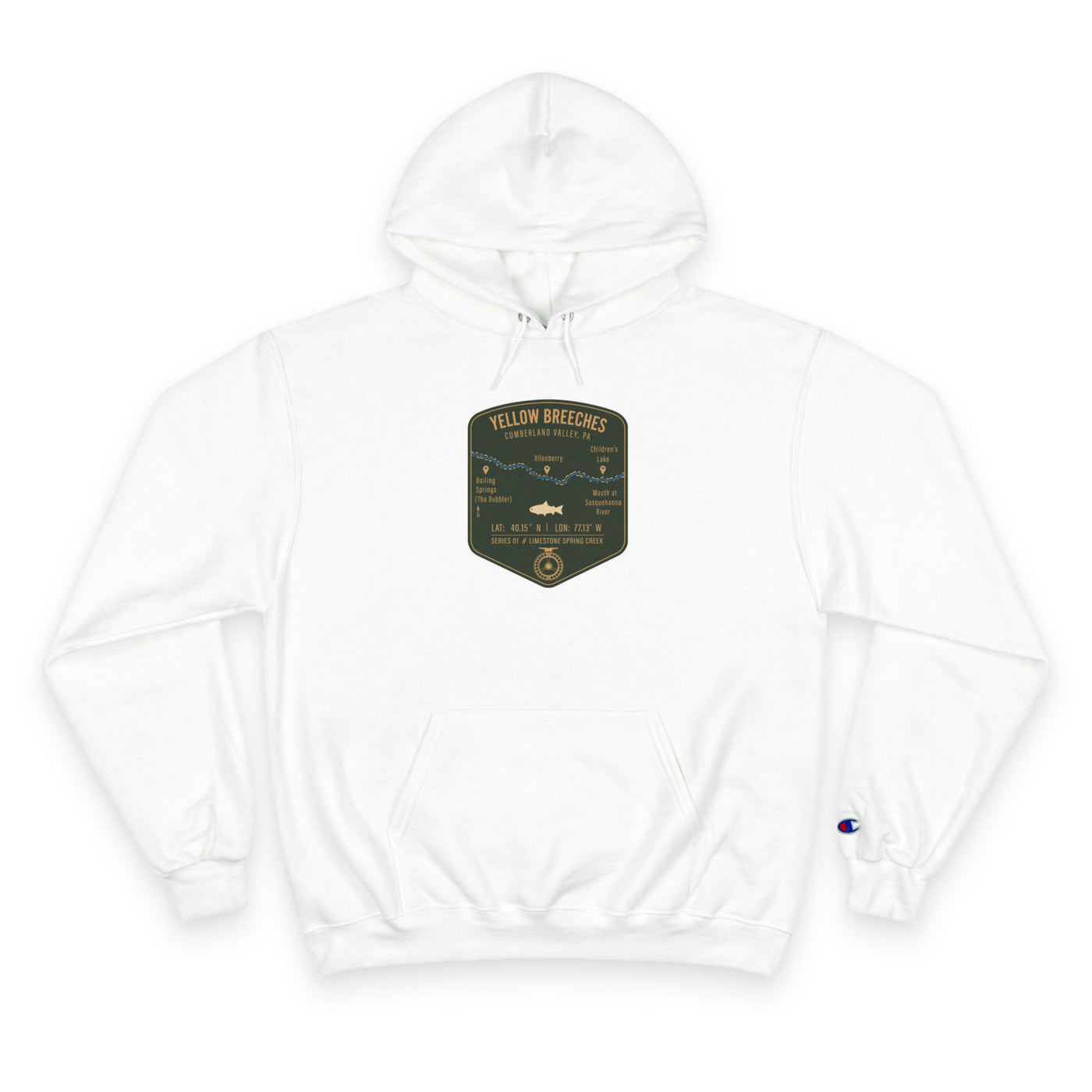 Yellow Breeches Patch Graphic Hoodie | Outdoor Adventure