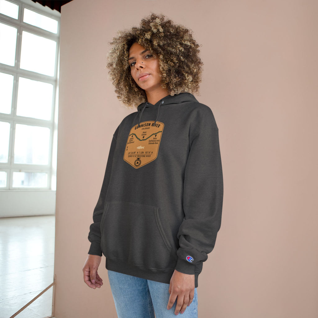Gunnison River Patch Graphic Hoodie | Outdoor Adventure