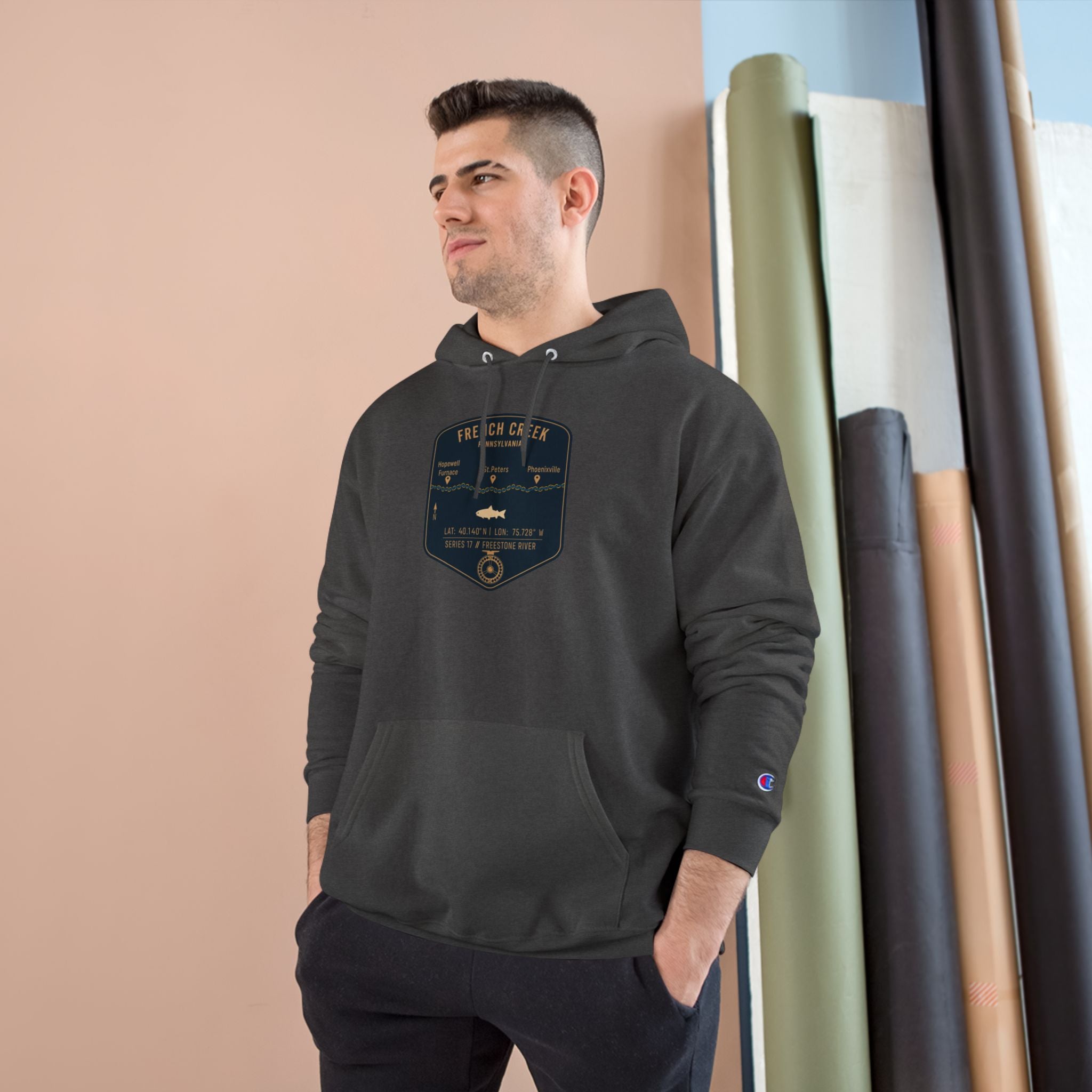 French Creek Patch Graphic Hoodie | Outdoor Adventure