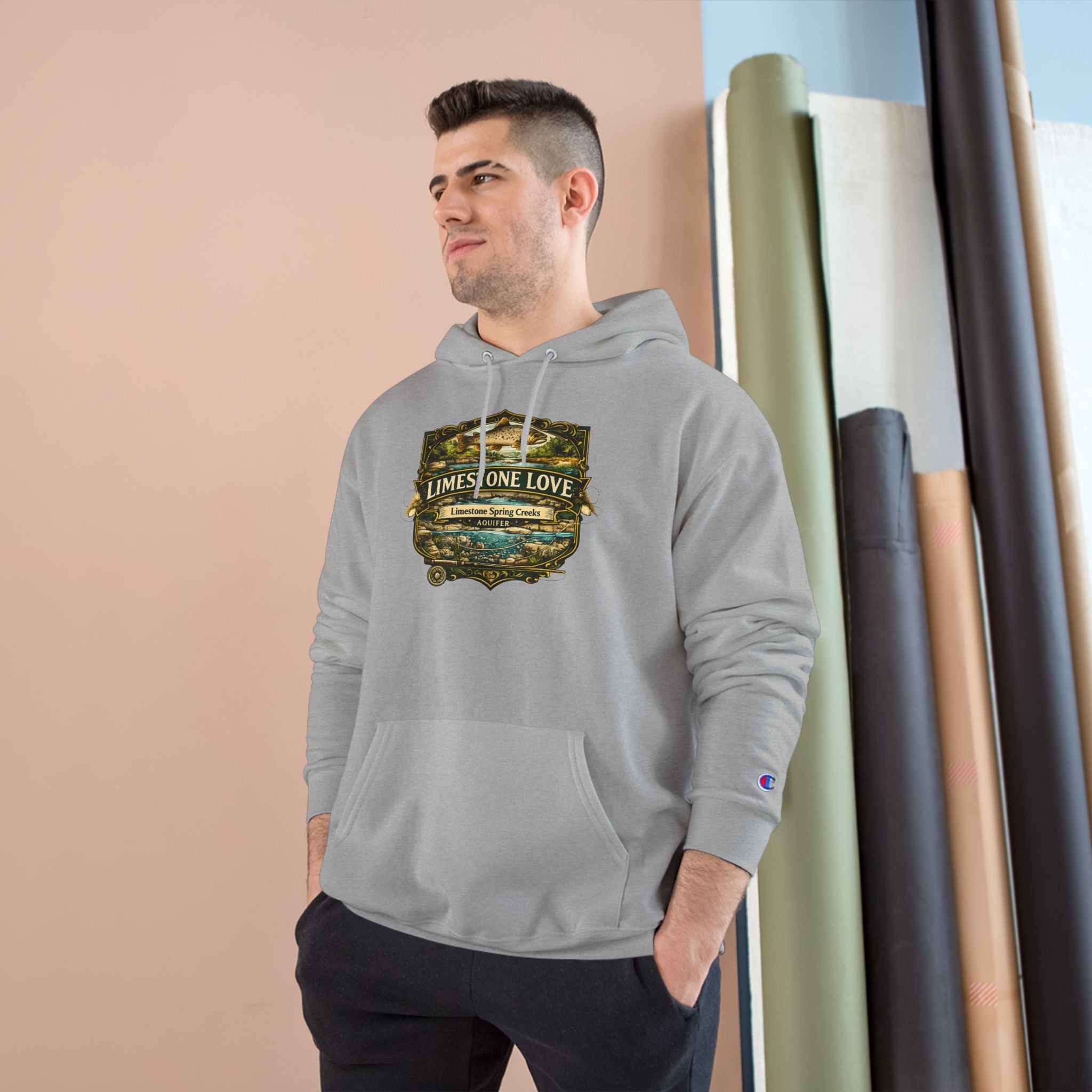 Limestone Love Patch Graphic Hoodie | Outdoor Adventure