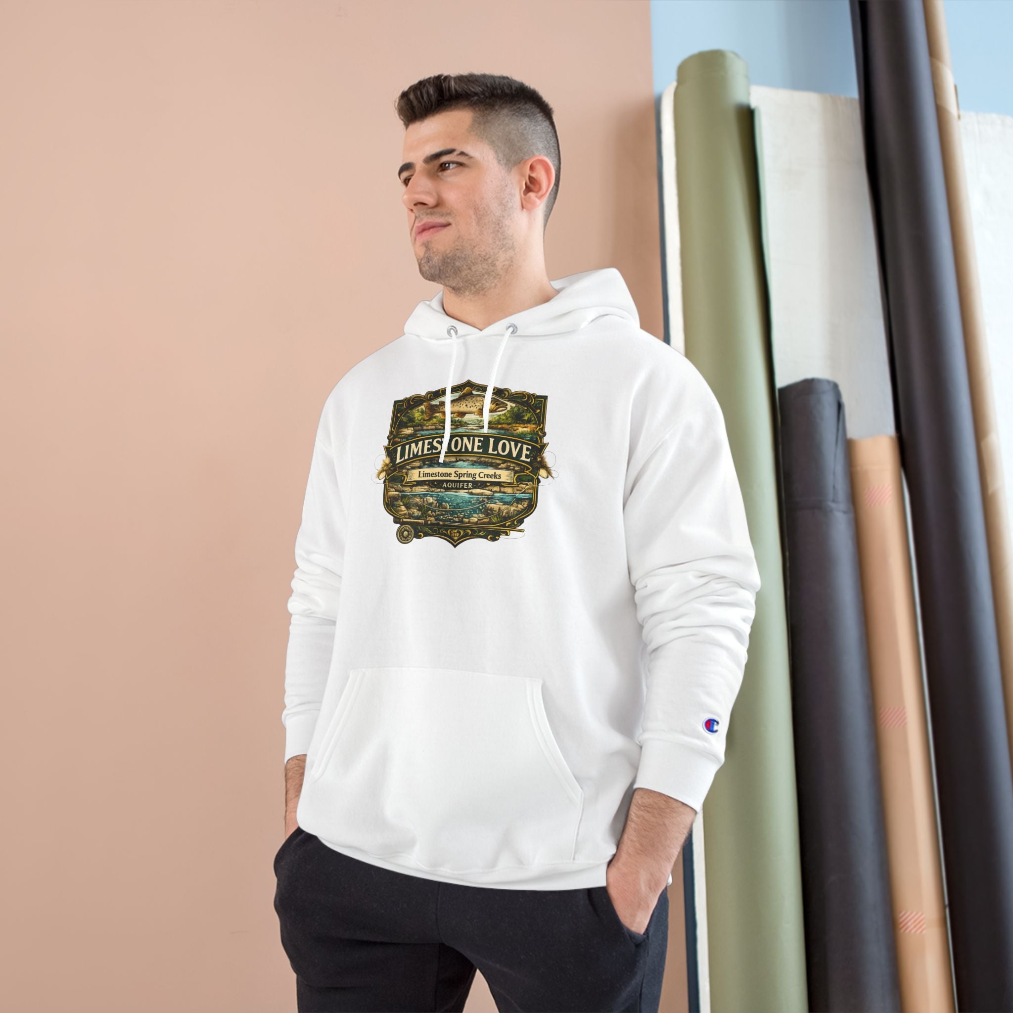 Limestone Love Patch Graphic Hoodie | Outdoor Adventure