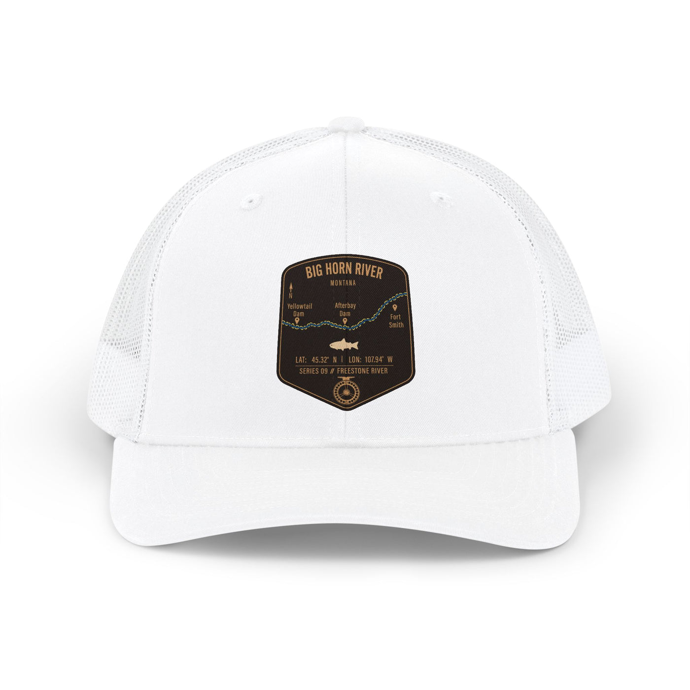 Big Horn River Fishing Map Trucker Hat | Richardson 112