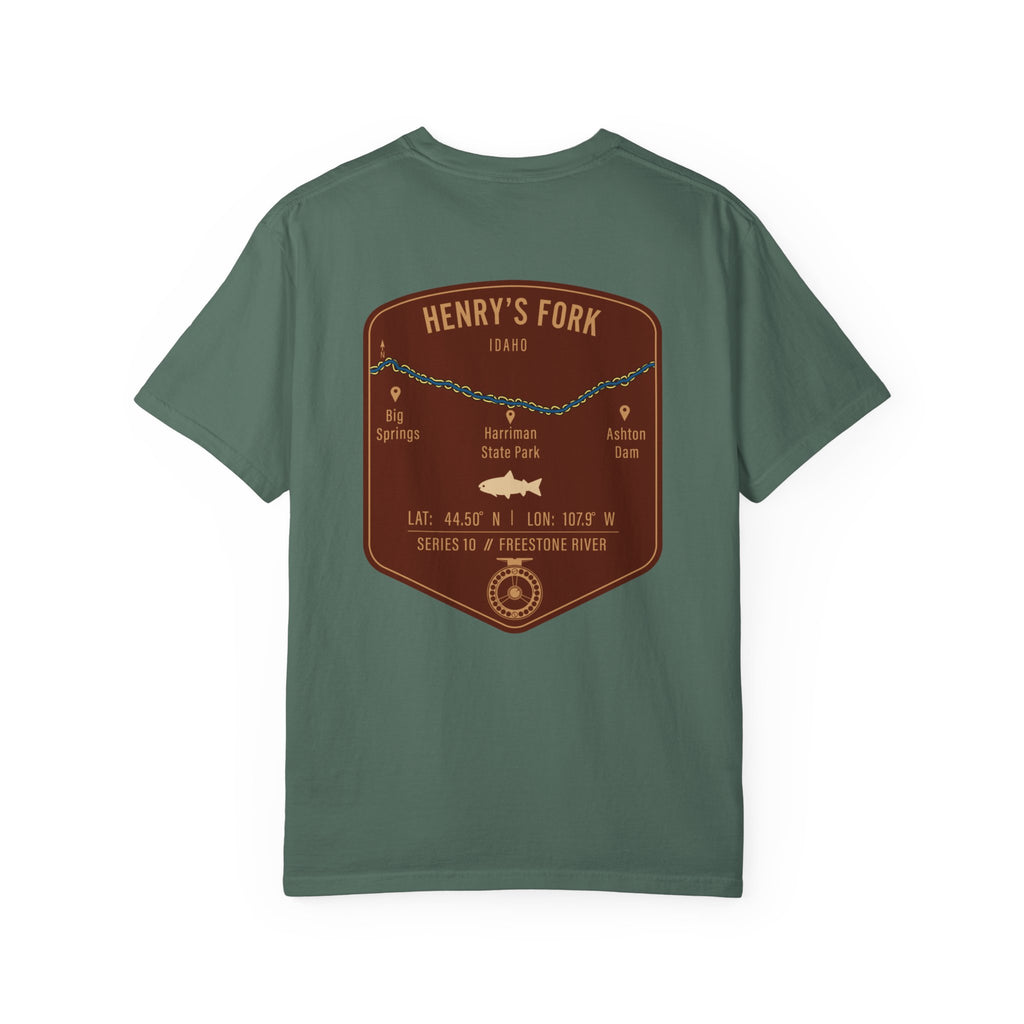 Henry's Fork Idaho Fly Fishing T-Shirt - Premium Vintage Angler Gift & Outdoor Adventure Tee