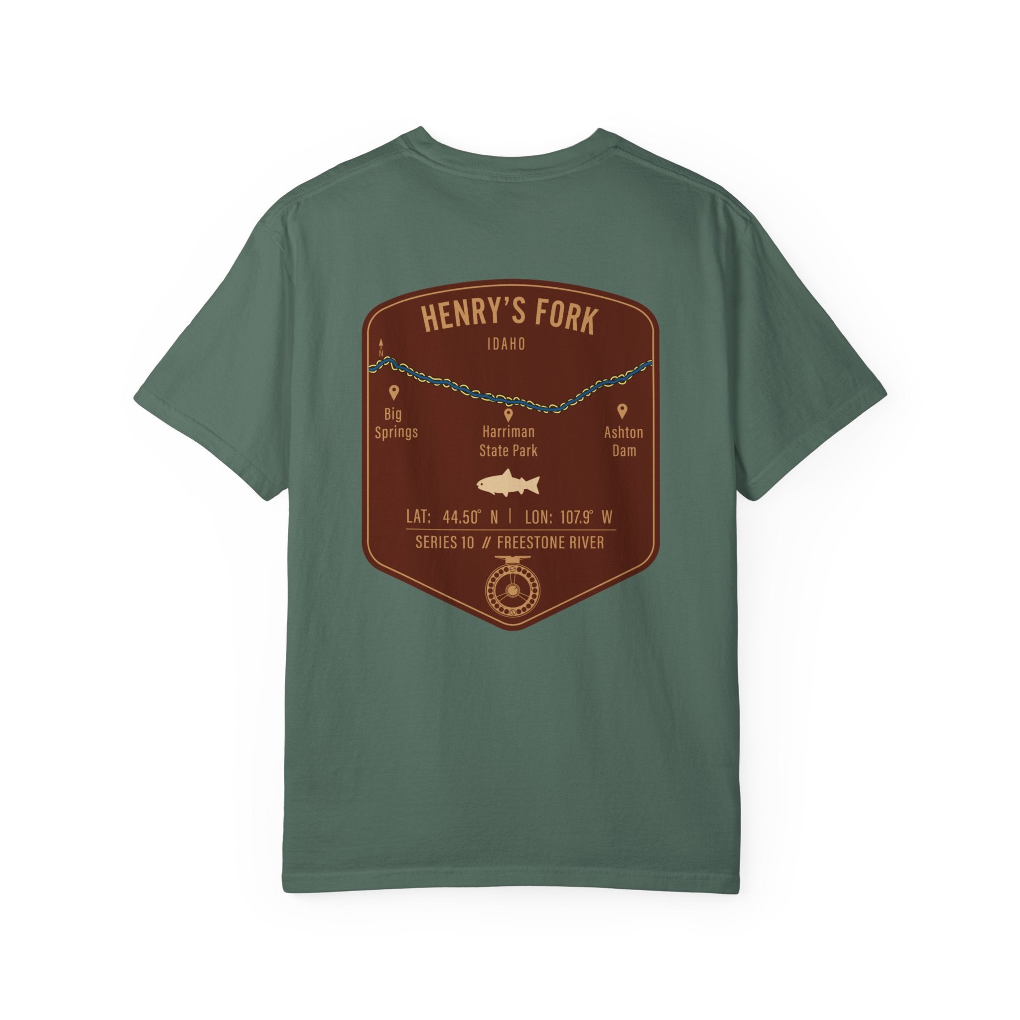 Henry's Fork Idaho Fly Fishing T-Shirt - Premium Vintage Angler Gift & Outdoor Adventure Tee