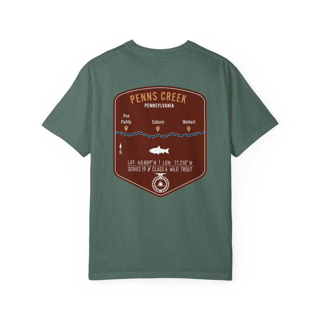 Penns Creek PA Fly Fishing T-Shirt - Vintage Class A Wild Trout Angler Design - Poe Paddy & Coburn Pennsylvania Outdoor Adventure Tee