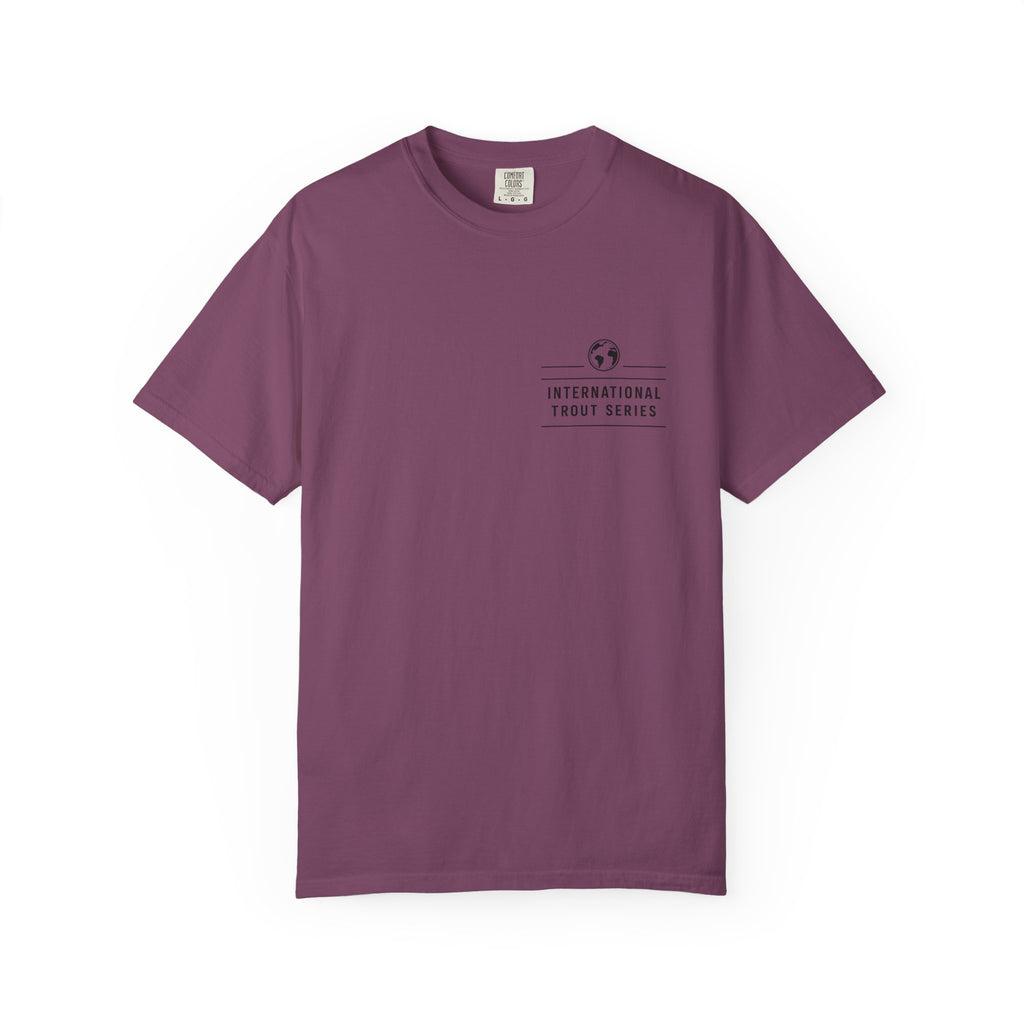 Limay River Argentina Fly Fishing T-Shirt - Patagonia Trout Series Vintage Graphic Tee - Premium Gift for Anglers and Adventure Travelers