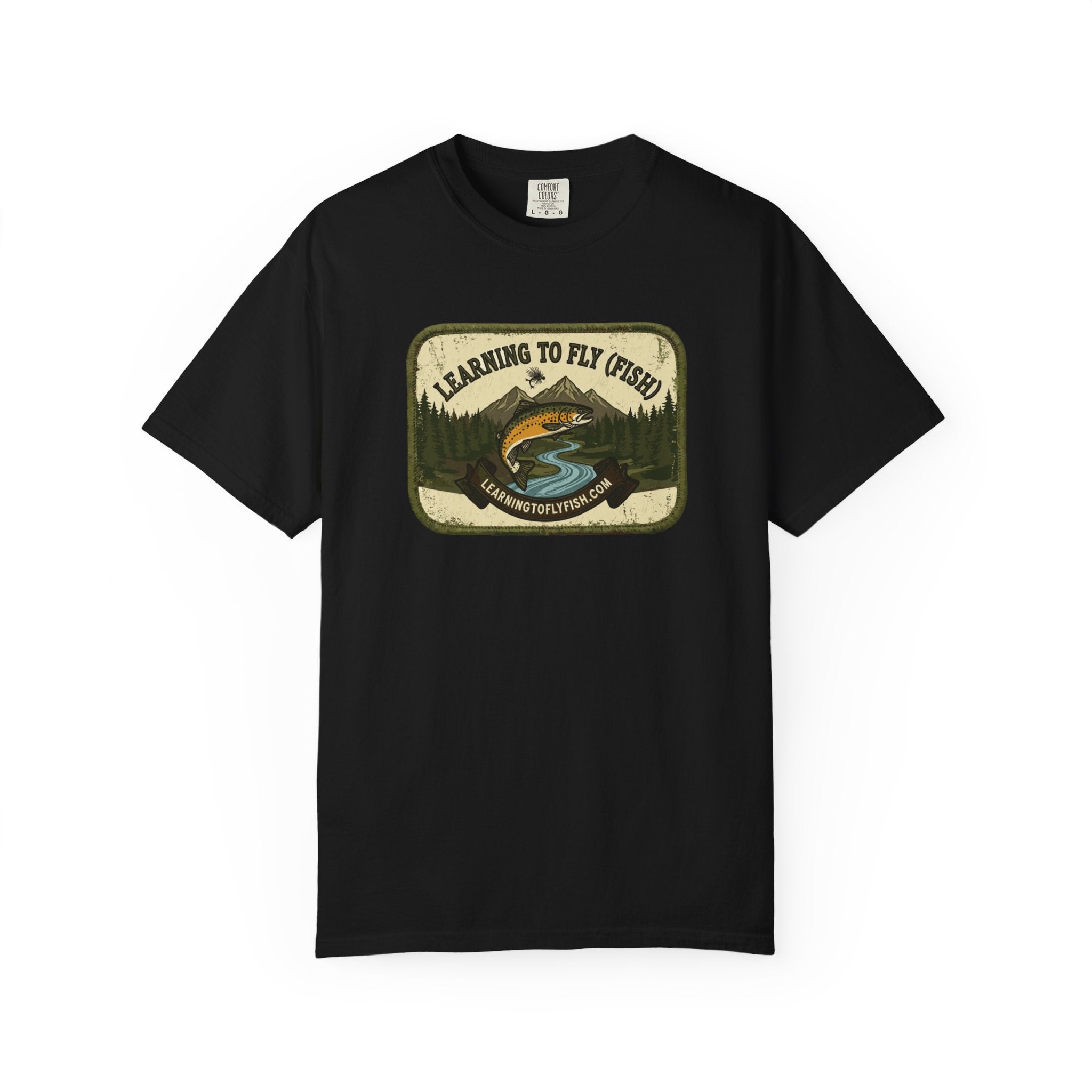 Learning to Fly (Fish) Map | Lightweight Cotton Trout Tee
