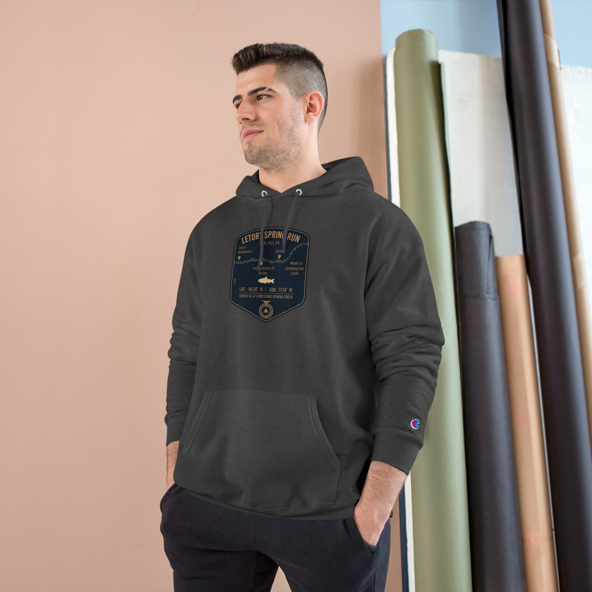 LeTort Spring Run Patch Graphic Hoodie | Outdoor Adventure