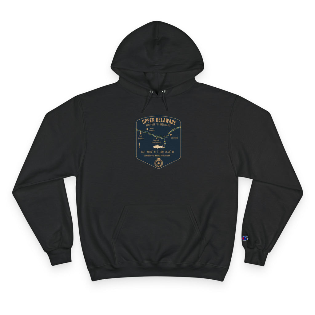 Upper Delaware Patch Graphic Hoodie | Outdoor Adventure