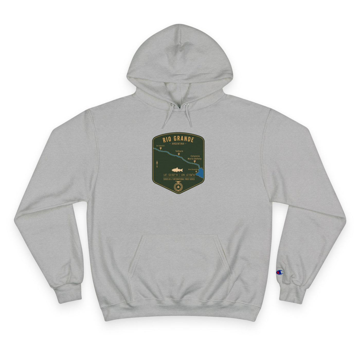 Global Series - Rio Grande River Argentina Patch Graphic Hoodie | Outdoor Adventure