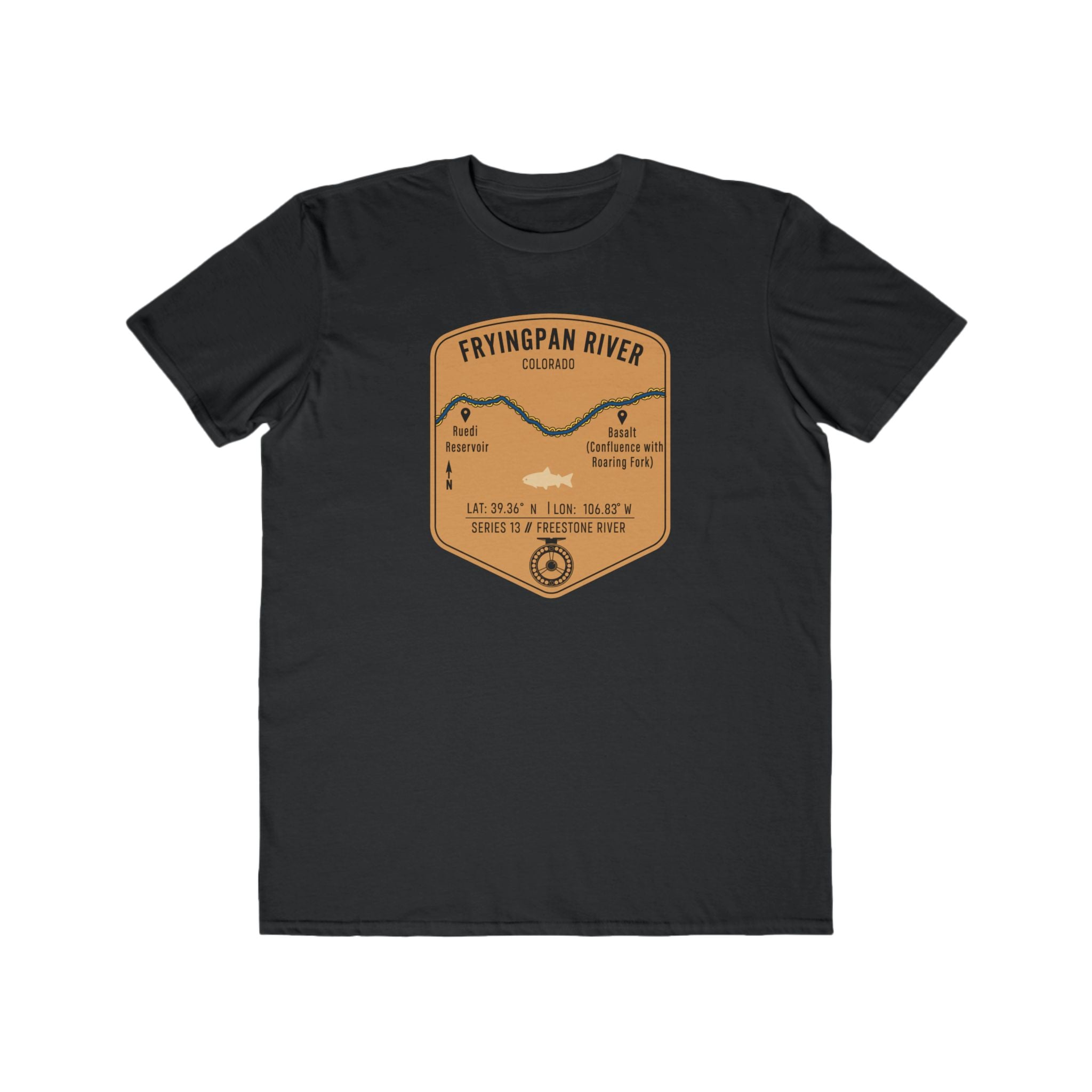 Fryingpan River Fishing Map | Lightweight Cotton Trout Tee