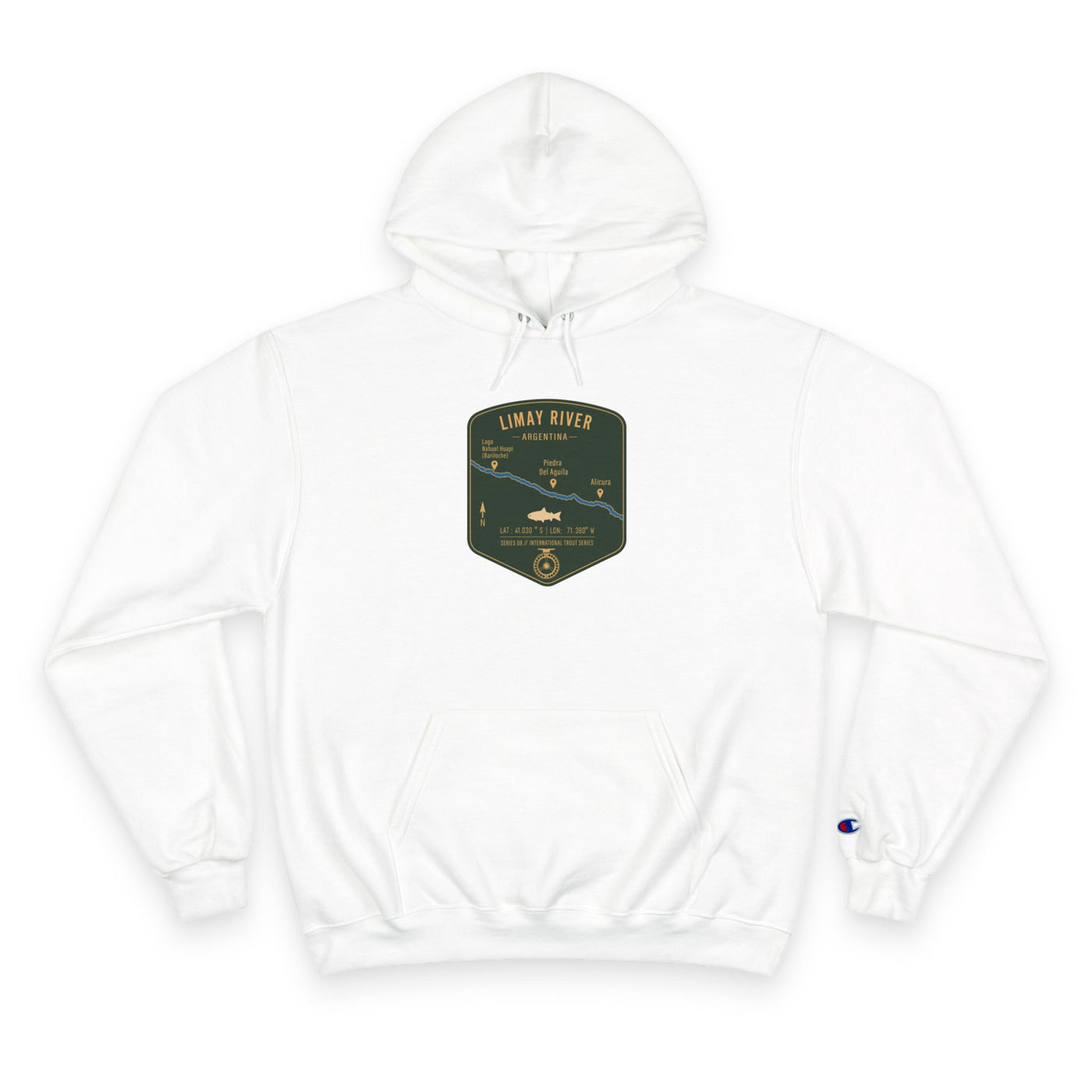 Global Series - Limay River Argentina Patch Graphic Hoodie | Outdoor Adventure