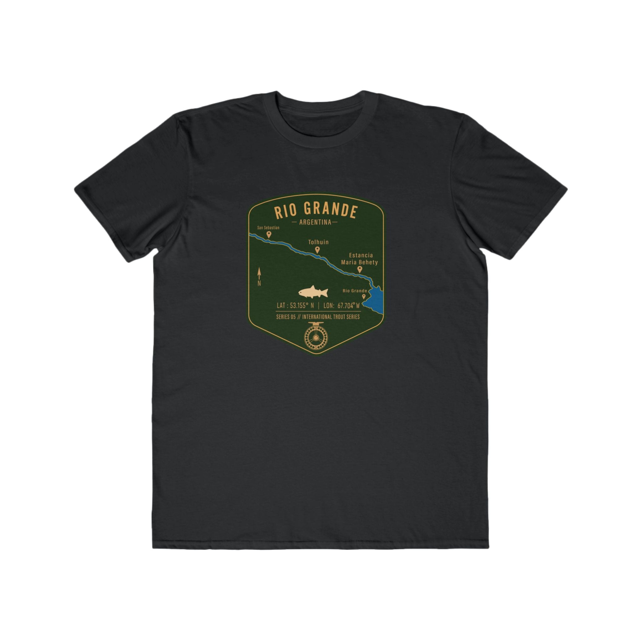 Global Series - Rio Grande Argentina Fishing Map | Lightweight Cotton Trout Tee