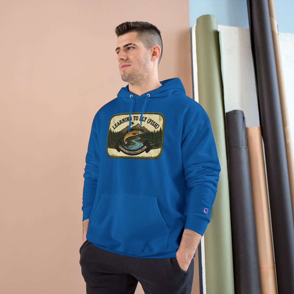 Learning to Fly (Fish) Patch Graphic Hoodie | Outdoor Adventure