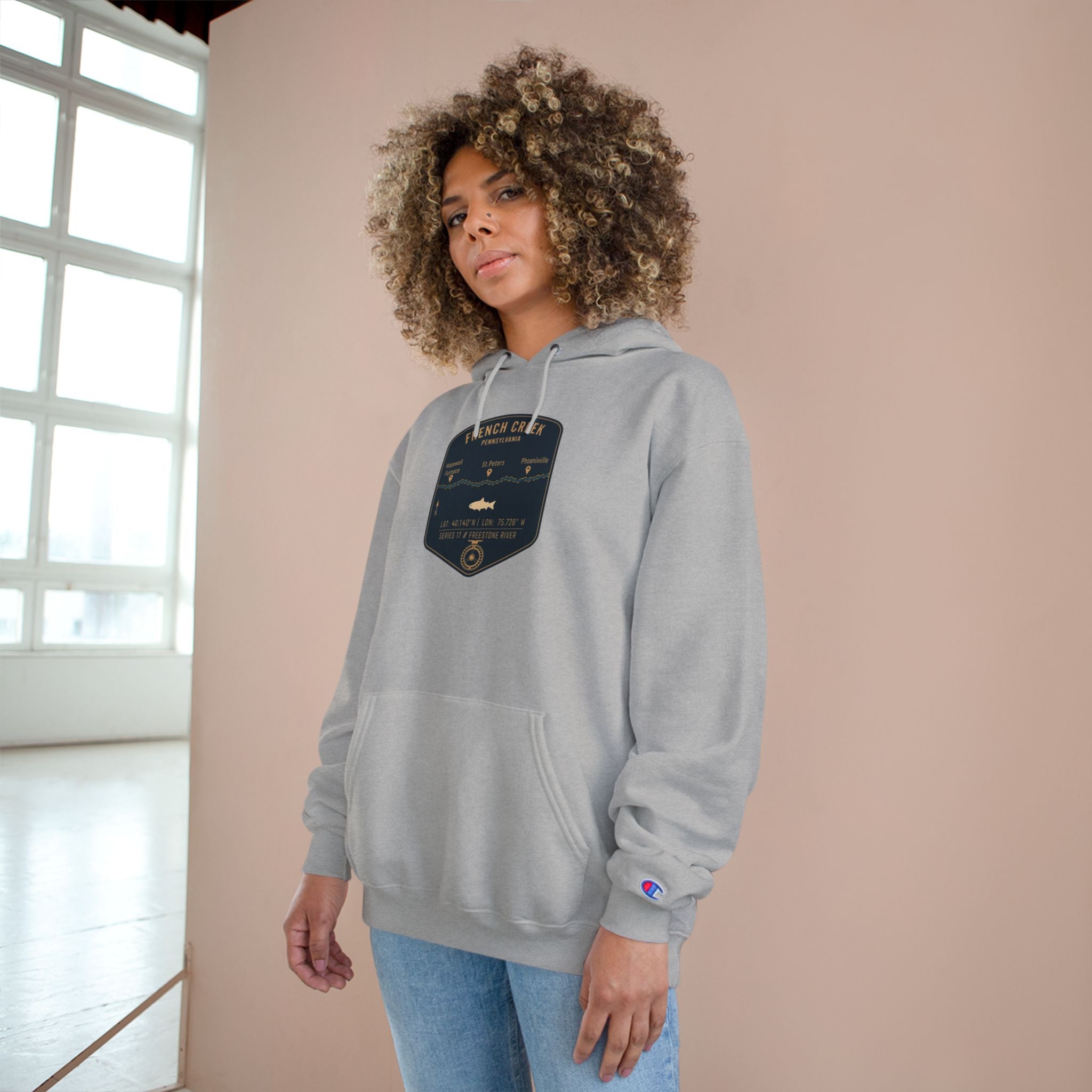 French Creek Patch Graphic Hoodie | Outdoor Adventure