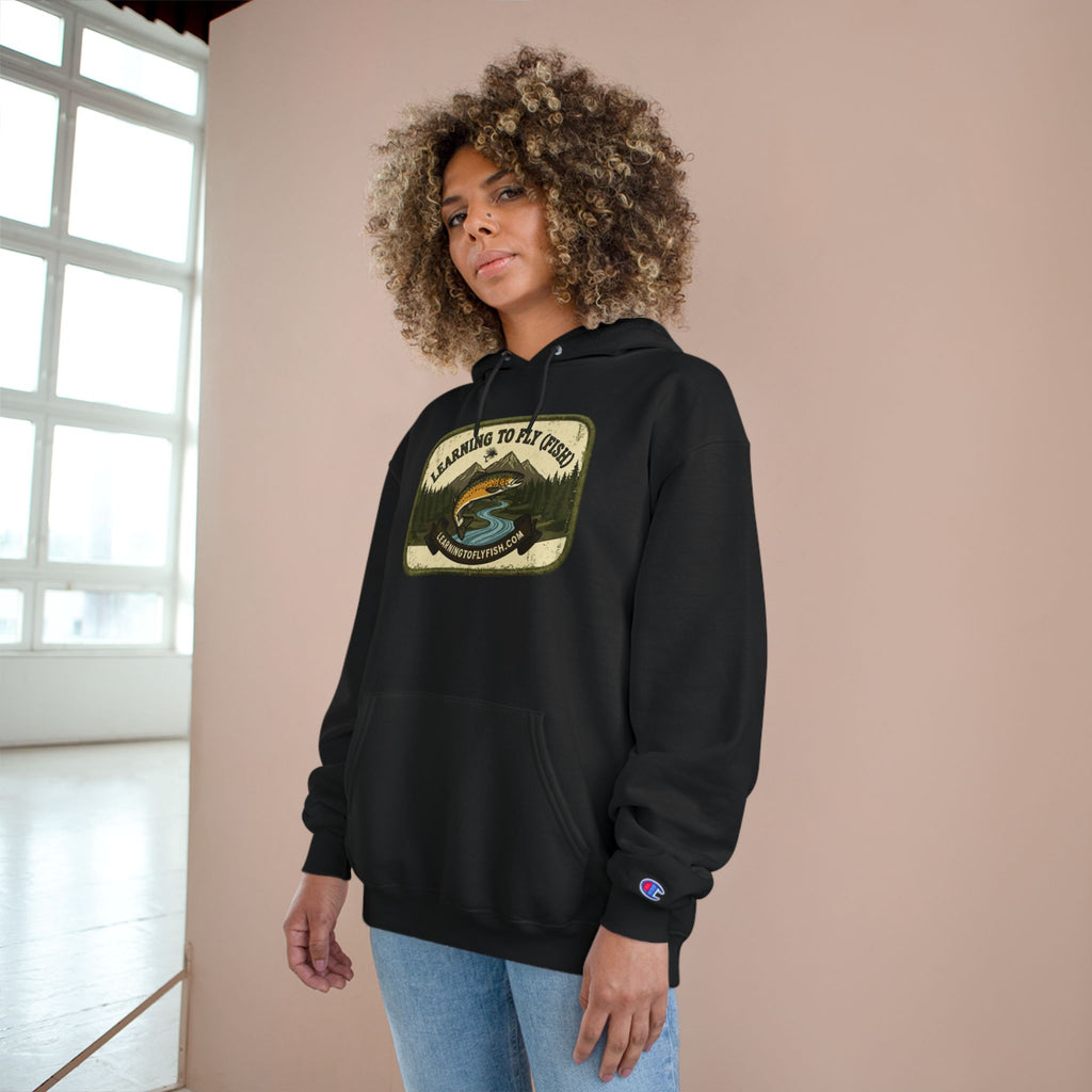 Learning to Fly (Fish) Patch Graphic Hoodie | Outdoor Adventure