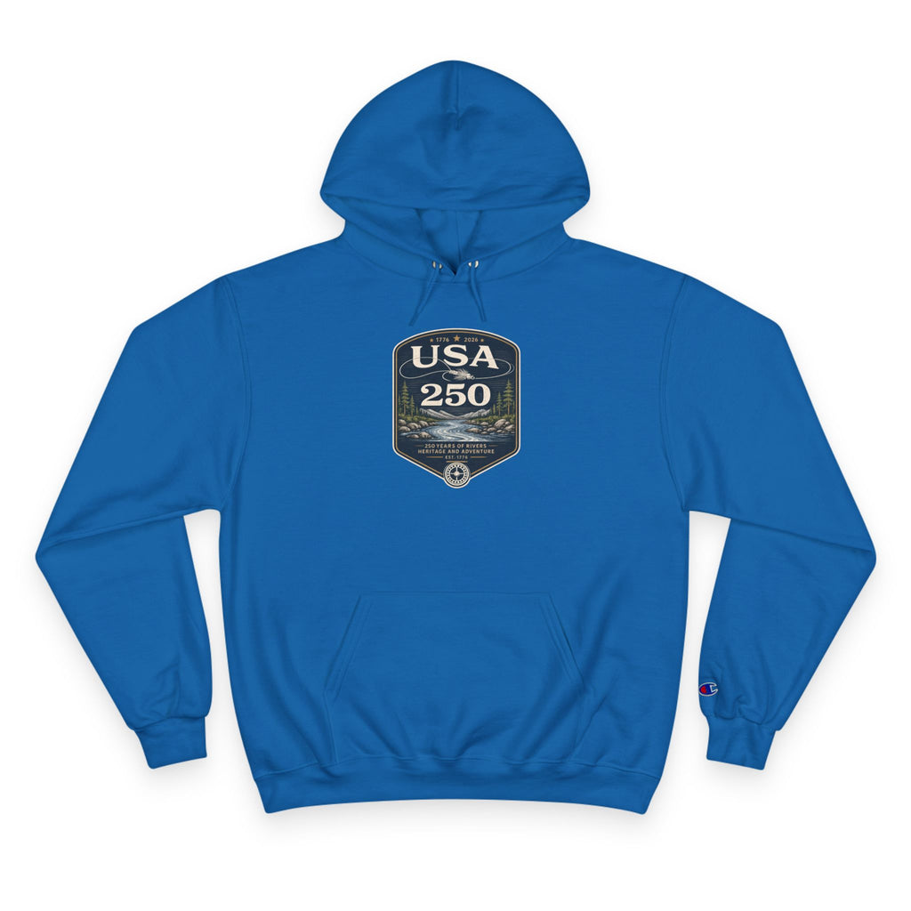 USA 250 River Heritage | Dark Badge Graphic Hoodie
