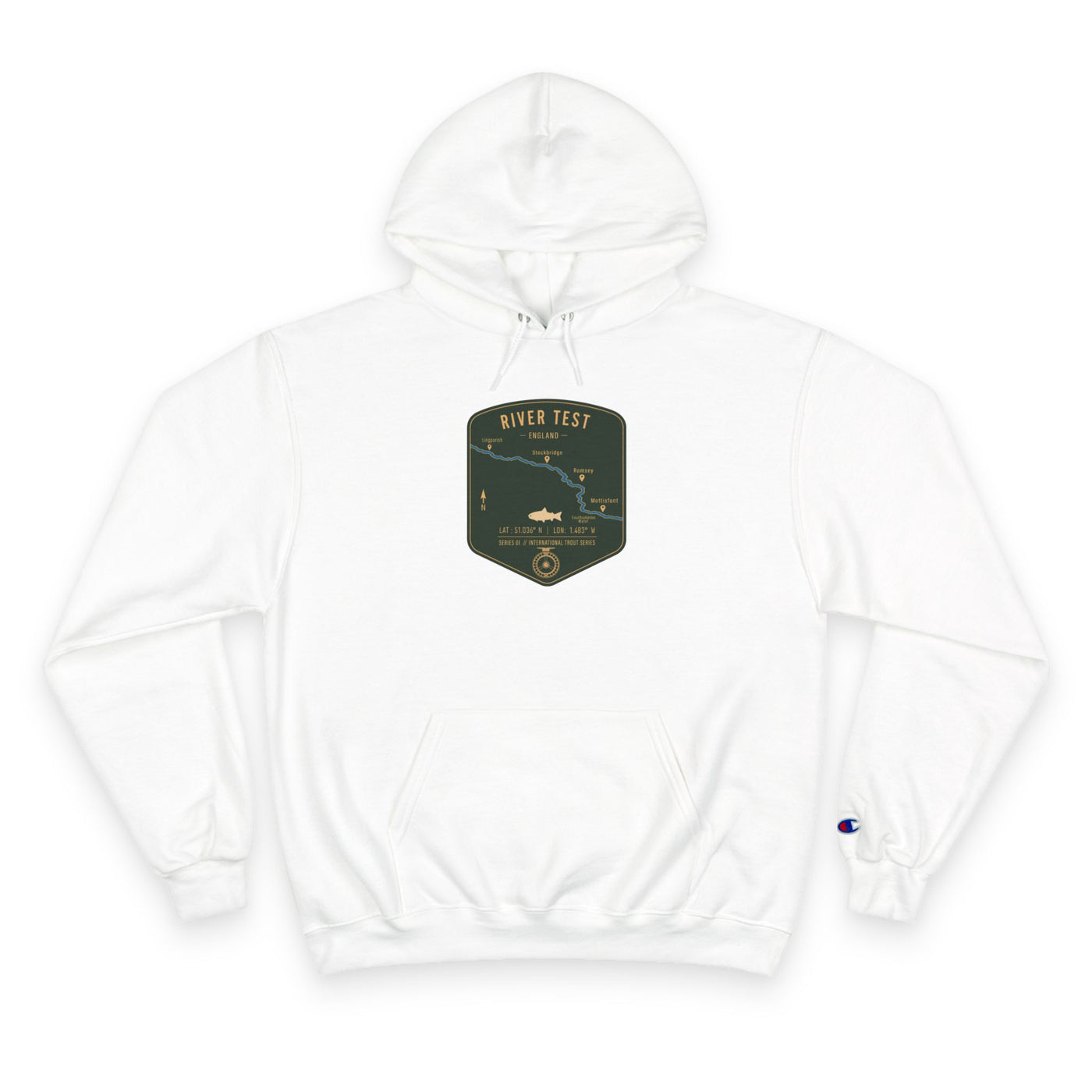 Global Series - River Test England Patch Graphic Hoodie | Outdoor Adventure