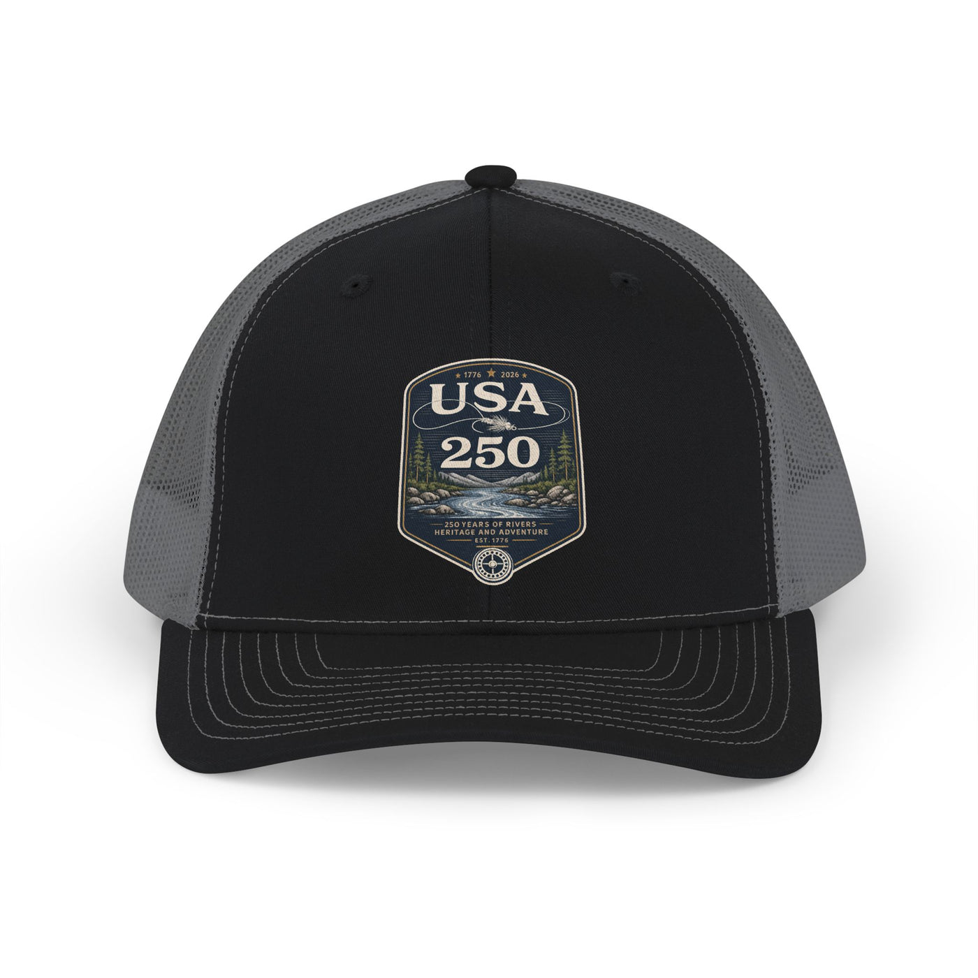 USA 250 River Heritage Trucker Hat | Dark Color Badge Richardson 112