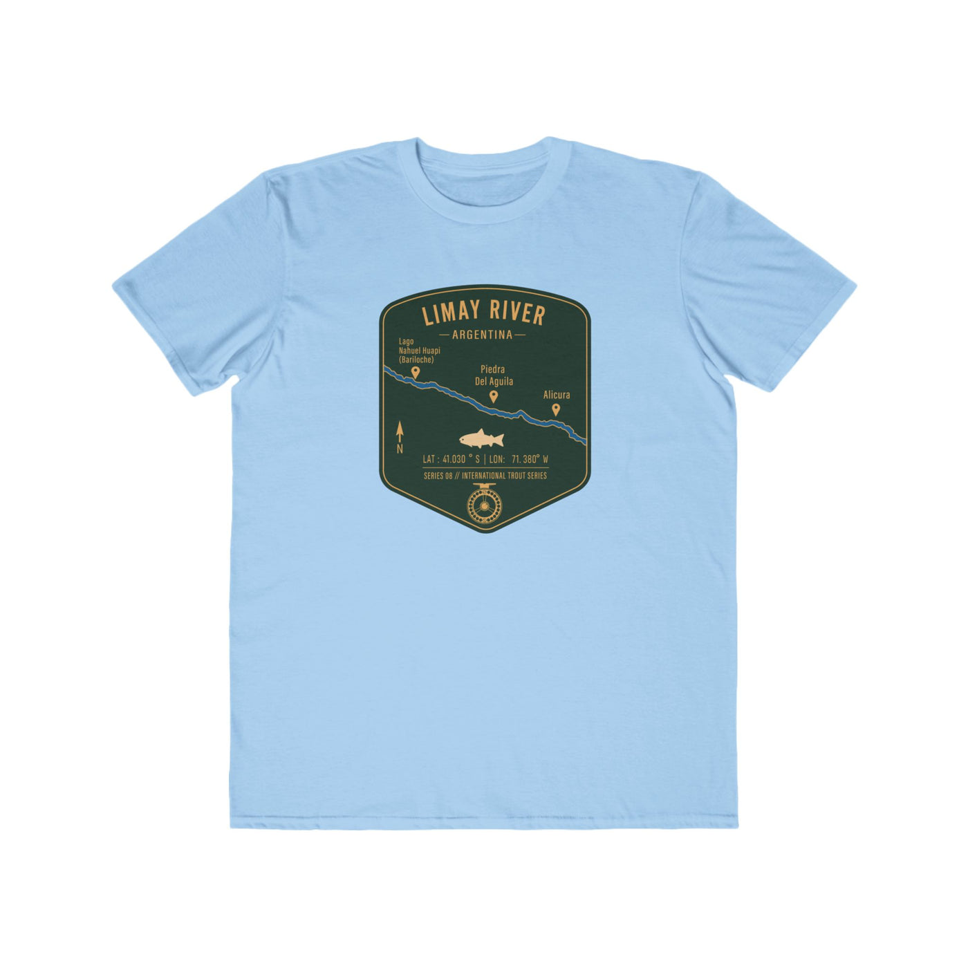 Global Series - Limay River Argentina Fishing Map | Lightweight Cotton Trout Tee