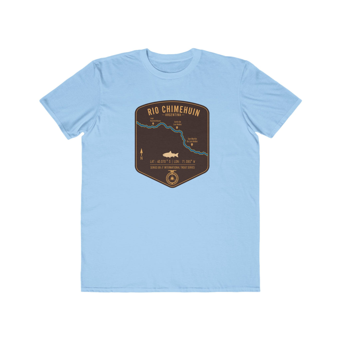Global Series - Chimehuin River Argentina Fishing Map | Lightweight Cotton Trout Tee