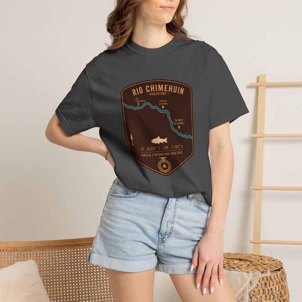 Global Series - Chimehuin River Argentina Fishing Map | Rugged Cotton Trout Tee