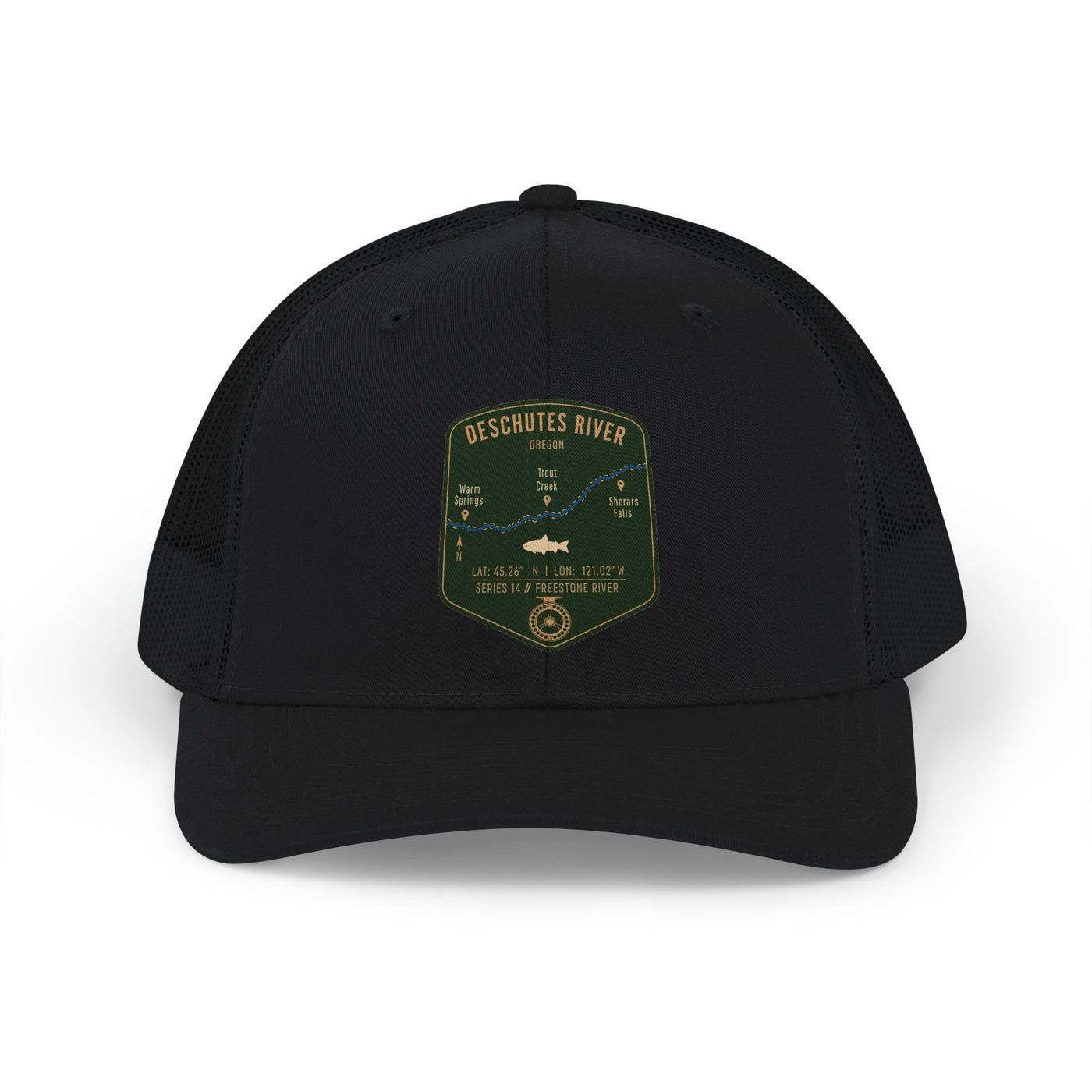 Deschutes River Fishing Map Trucker Hat | Richardson 112