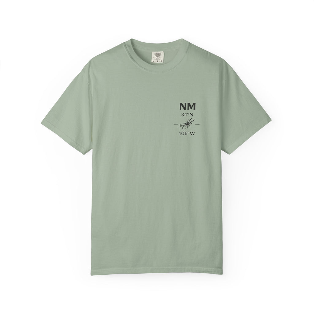 New Mexico - State Fly Fishing Badge — Rugged Cotton Tee