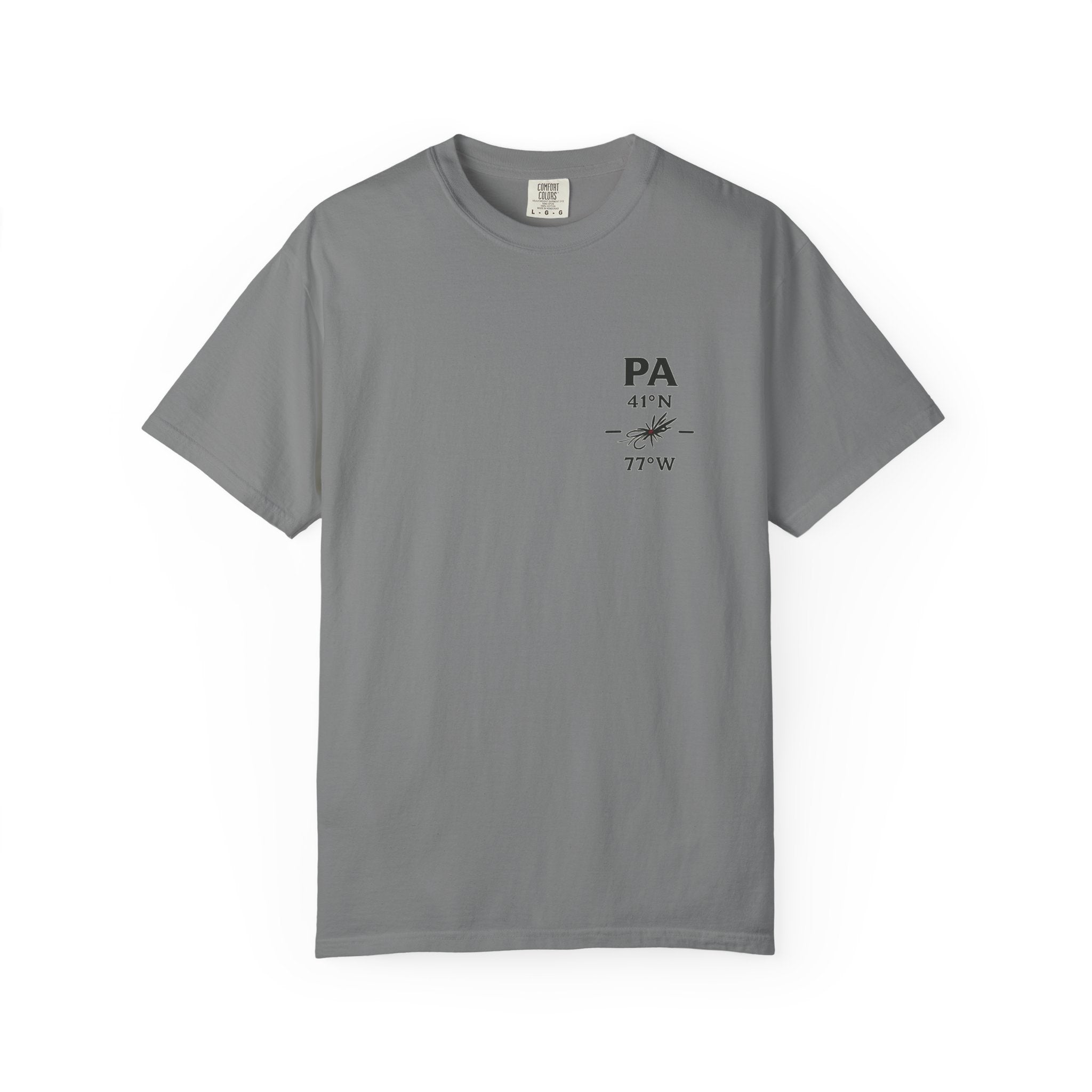 Pennsylvania - State Fly Fishing Badge — Rugged Cotton Tee