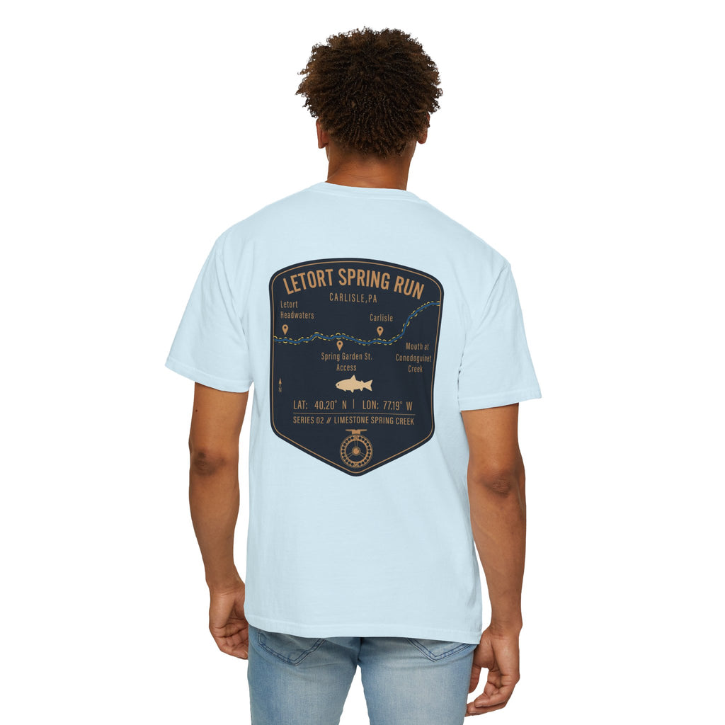 LeTort Spring Run Fly Fishing T-Shirt - Carlisle PA Trout Fishing Tee - Vintage Limestone Creek Angler Graphic Shirt