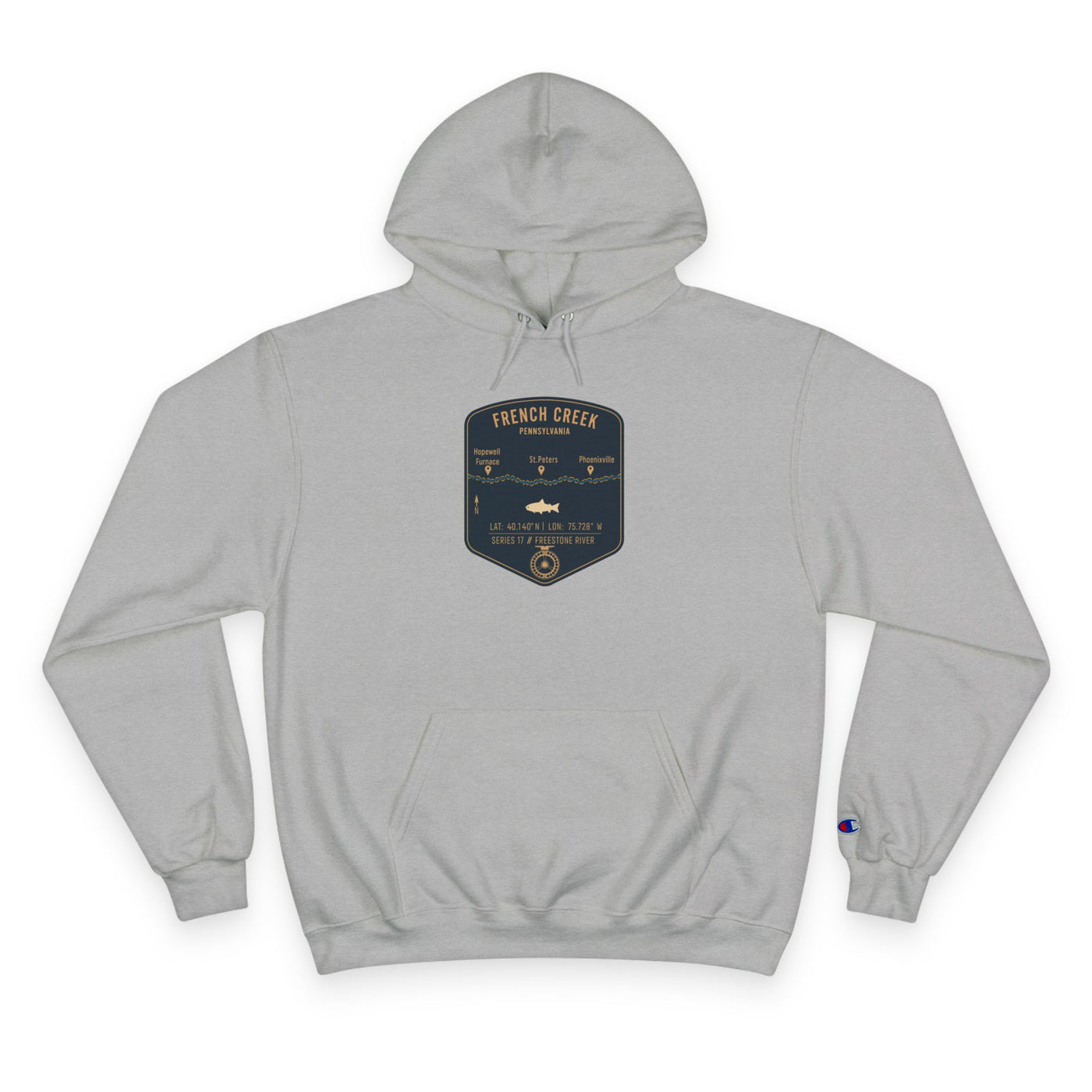 French Creek Patch Graphic Hoodie | Outdoor Adventure