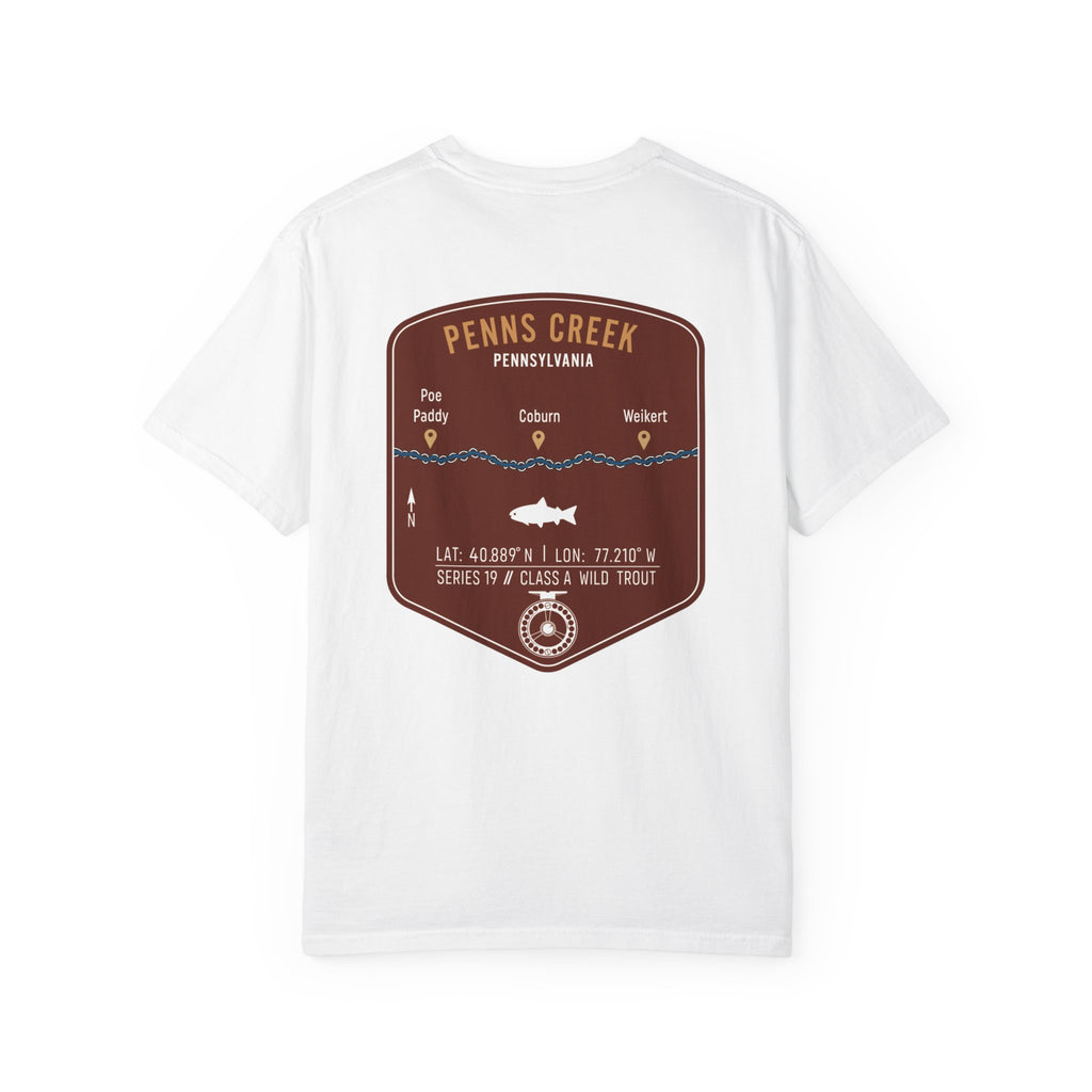 Penns Creek PA Fly Fishing T-Shirt - Vintage Class A Wild Trout Angler Design - Poe Paddy & Coburn Pennsylvania Outdoor Adventure Tee