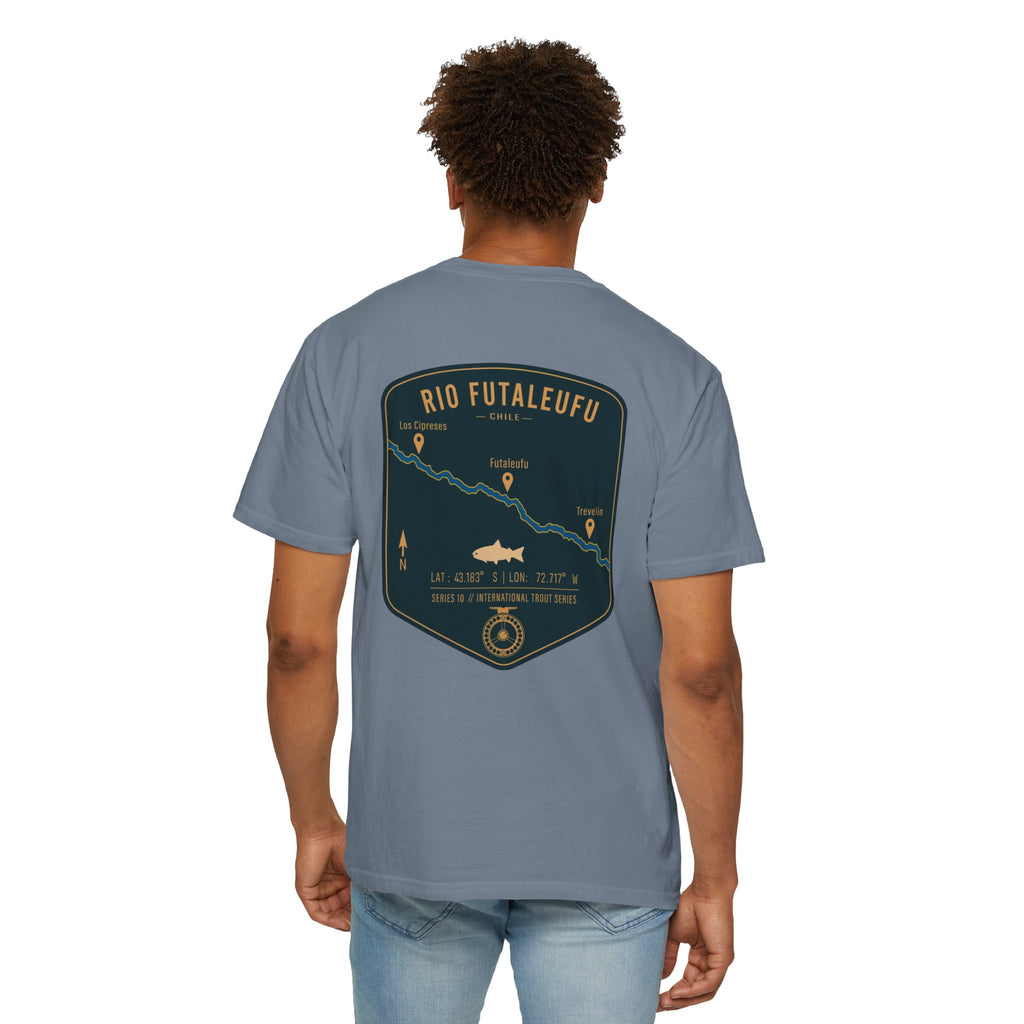 Rio Futaleufu Chile Fly Fishing T-Shirt - Patagonia International Trout Series Graphic Tee - Ultimate Gift for Anglers