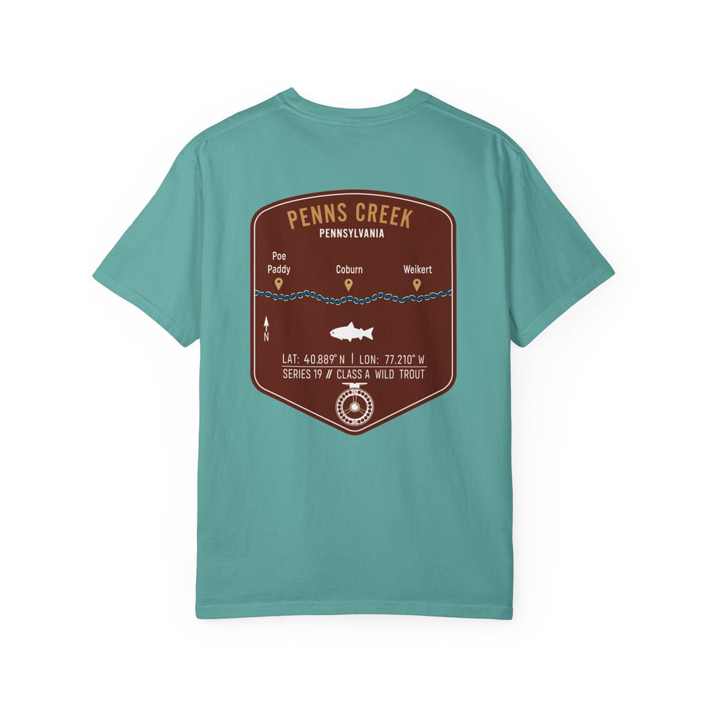 Penns Creek PA Fly Fishing T-Shirt - Vintage Class A Wild Trout Angler Design - Poe Paddy & Coburn Pennsylvania Outdoor Adventure Tee